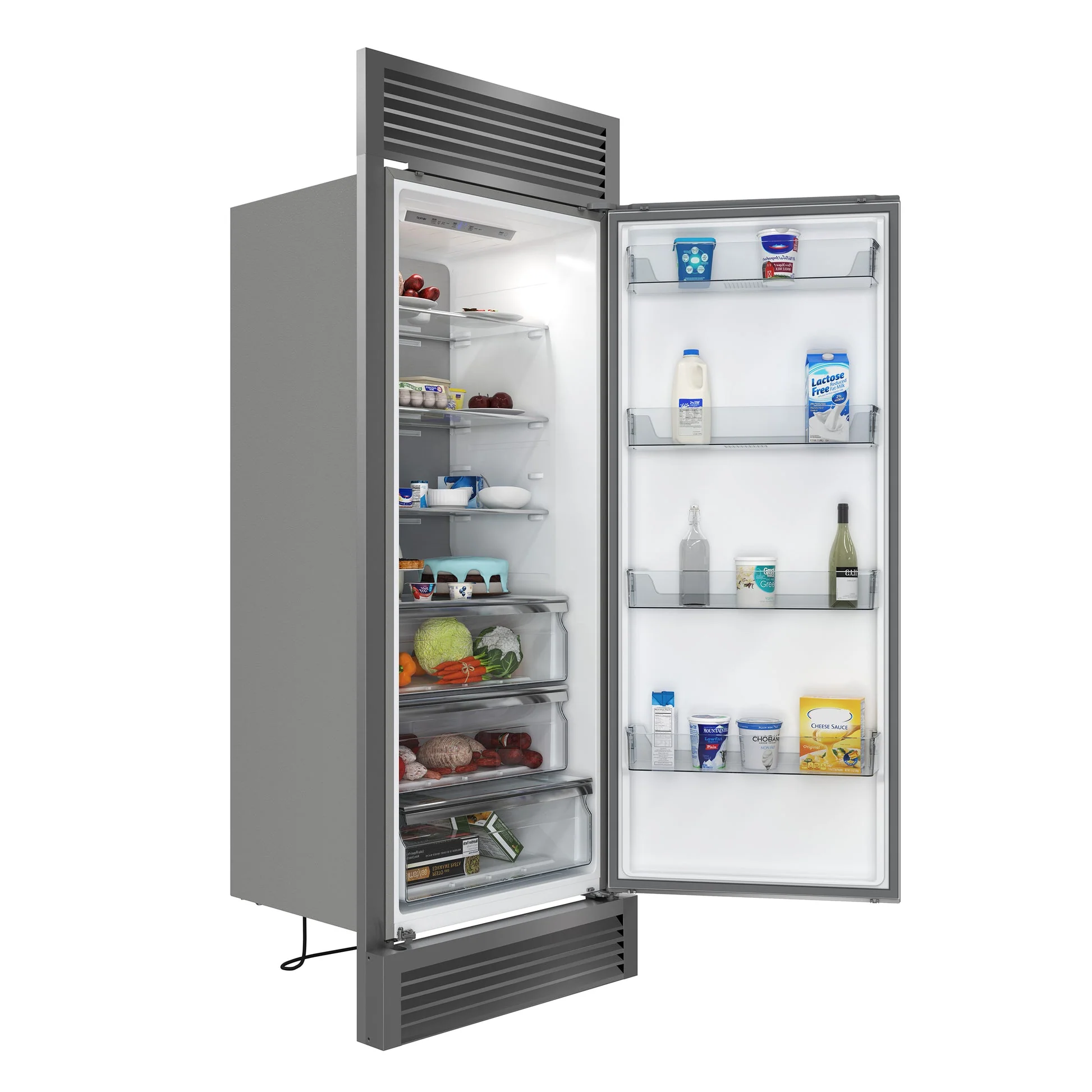 Forno Maderno 2-28-Inch Wide Convertible Refrigerator/Freezer, Decorative Trim, 27.2 cu.ft, 84-Inch High - Image 5