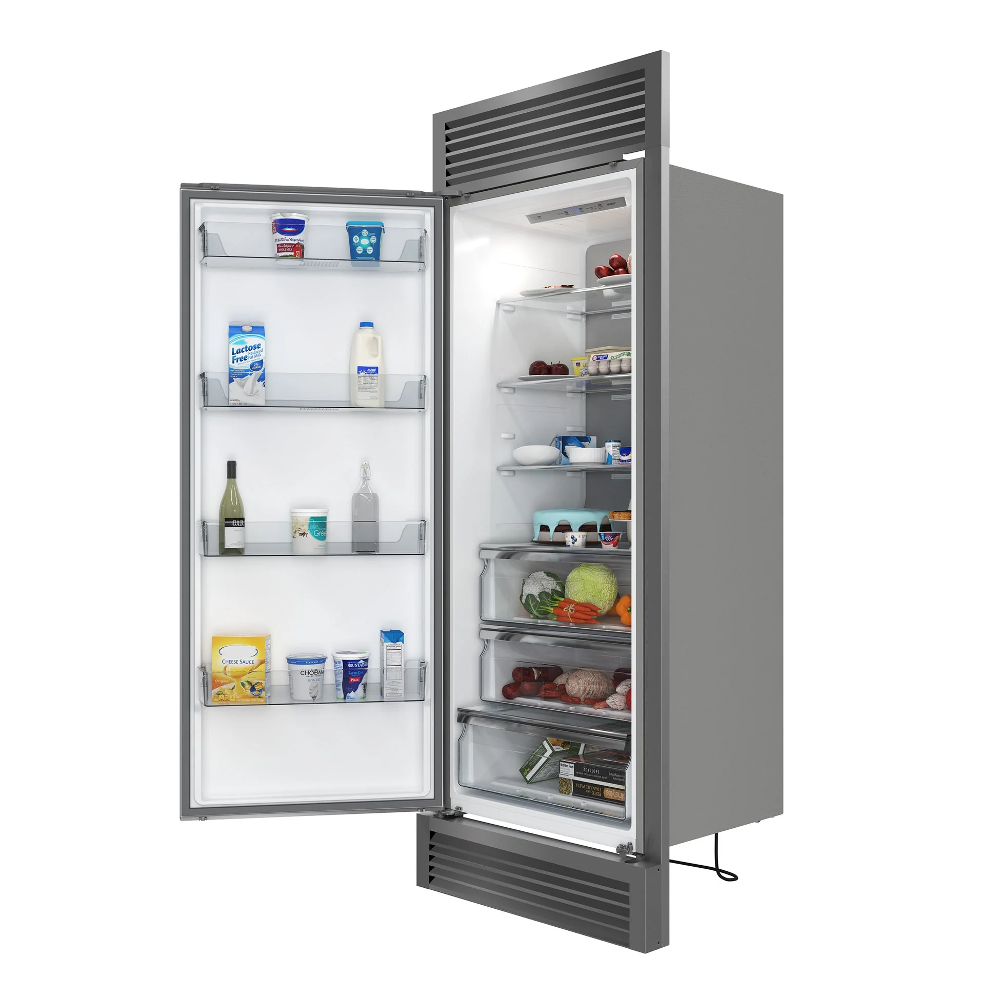 Forno Maderno 2-28-Inch Wide Convertible Refrigerator/Freezer, Decorative Trim, 27.2 cu.ft, 84-Inch High - Image 8