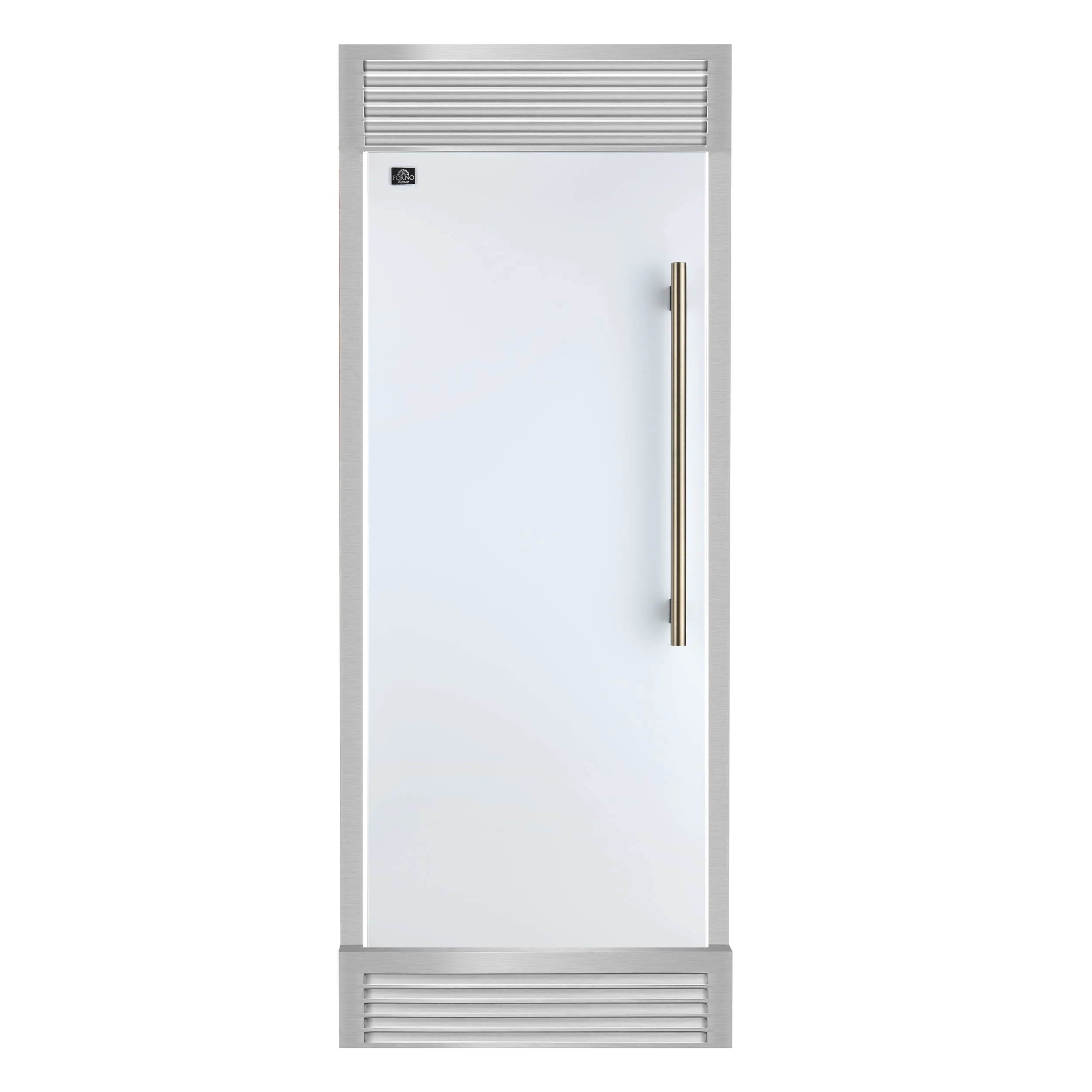 Forno Maderno 28" Built-In Convertible Refrigerator, 13.6 cu.ft. Left Swing with Decorative Grill
