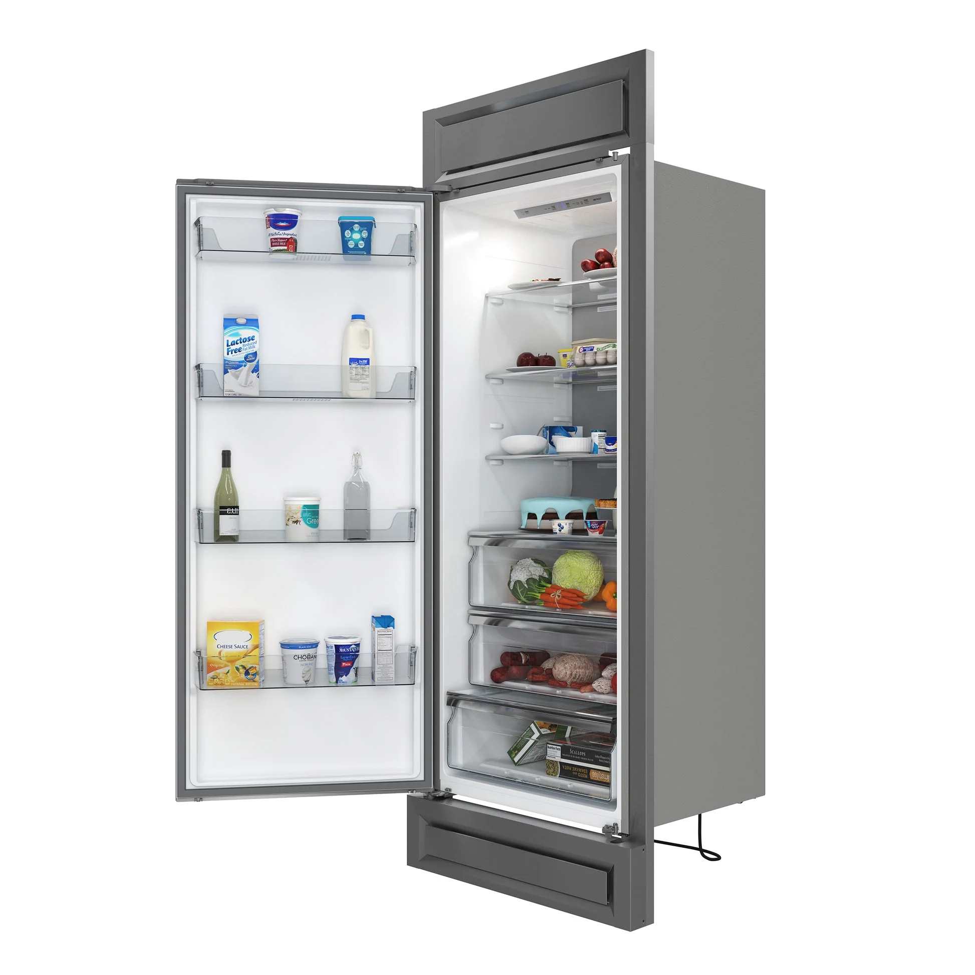 Forno Maderno 28-Inch Built-In Convertible Refrigerator, 13.6 cu.ft, Left Swing, Decorative Grill - Image 4