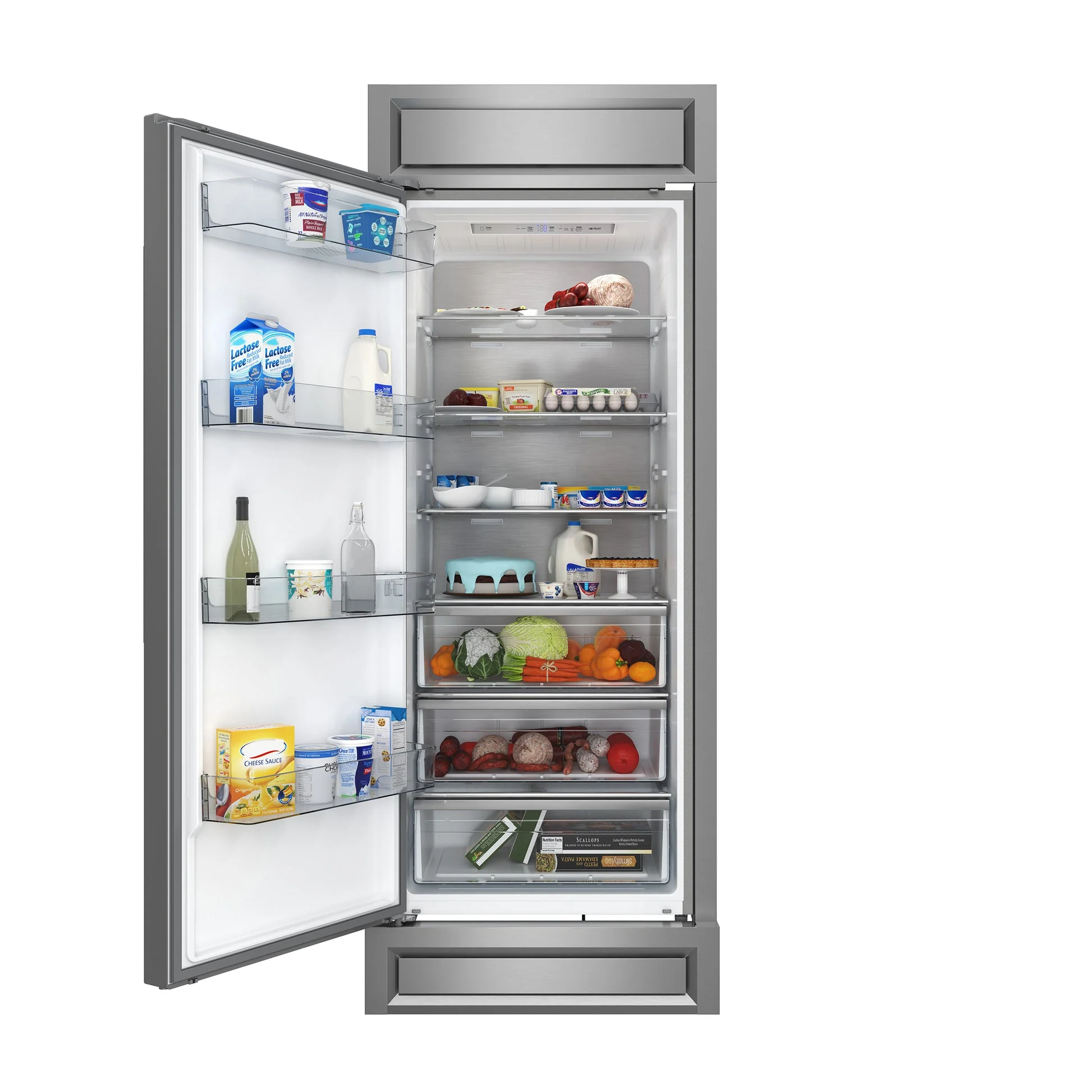 Forno Maderno 28-Inch Built-In Convertible Refrigerator, 13.6 cu.ft, Left Swing, Decorative Grill - Image 6