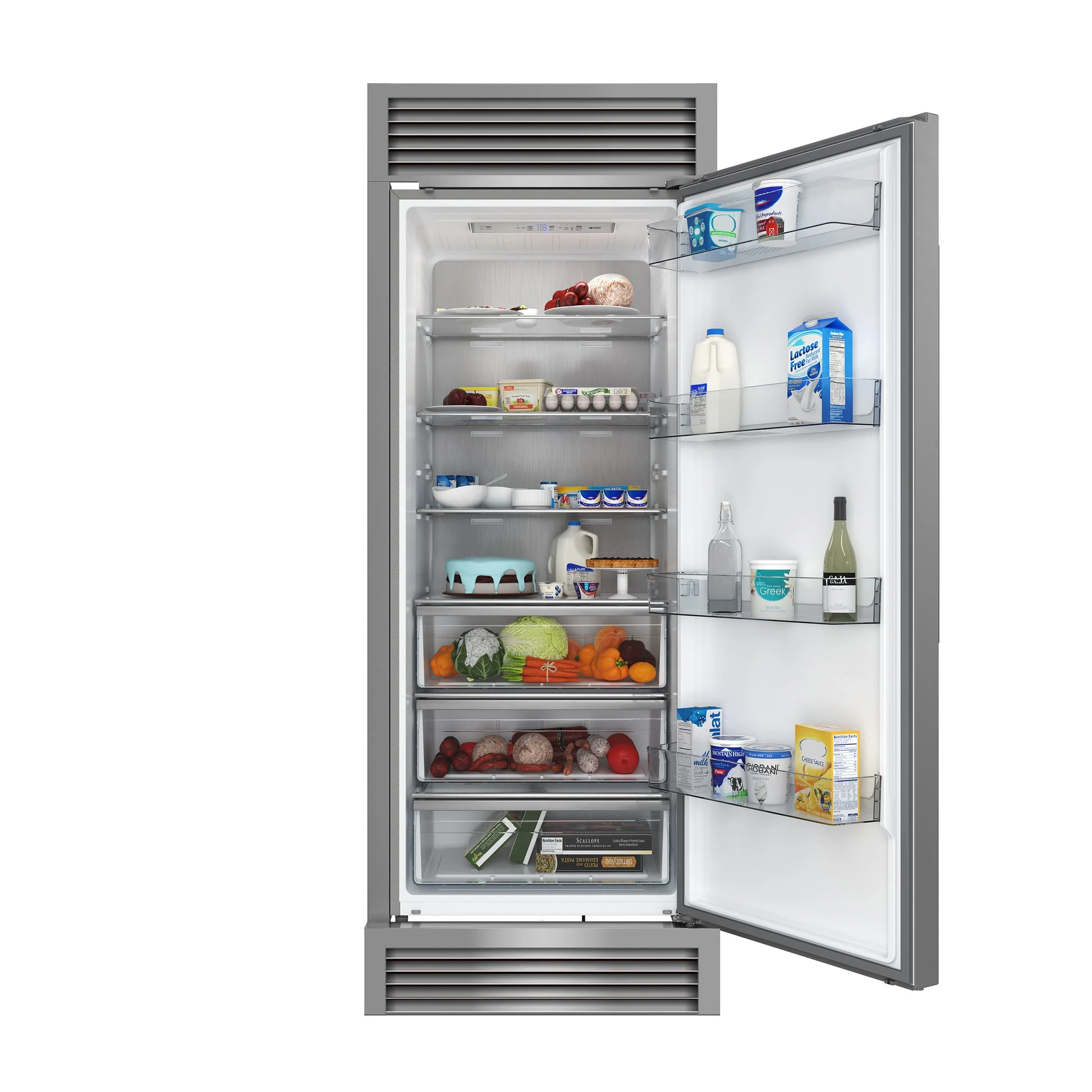 Forno Maderno 28-Inch Built-In Convertible Refrigerator, 13.6 cu.ft, Right Swing, Decorative Grill - Image 5