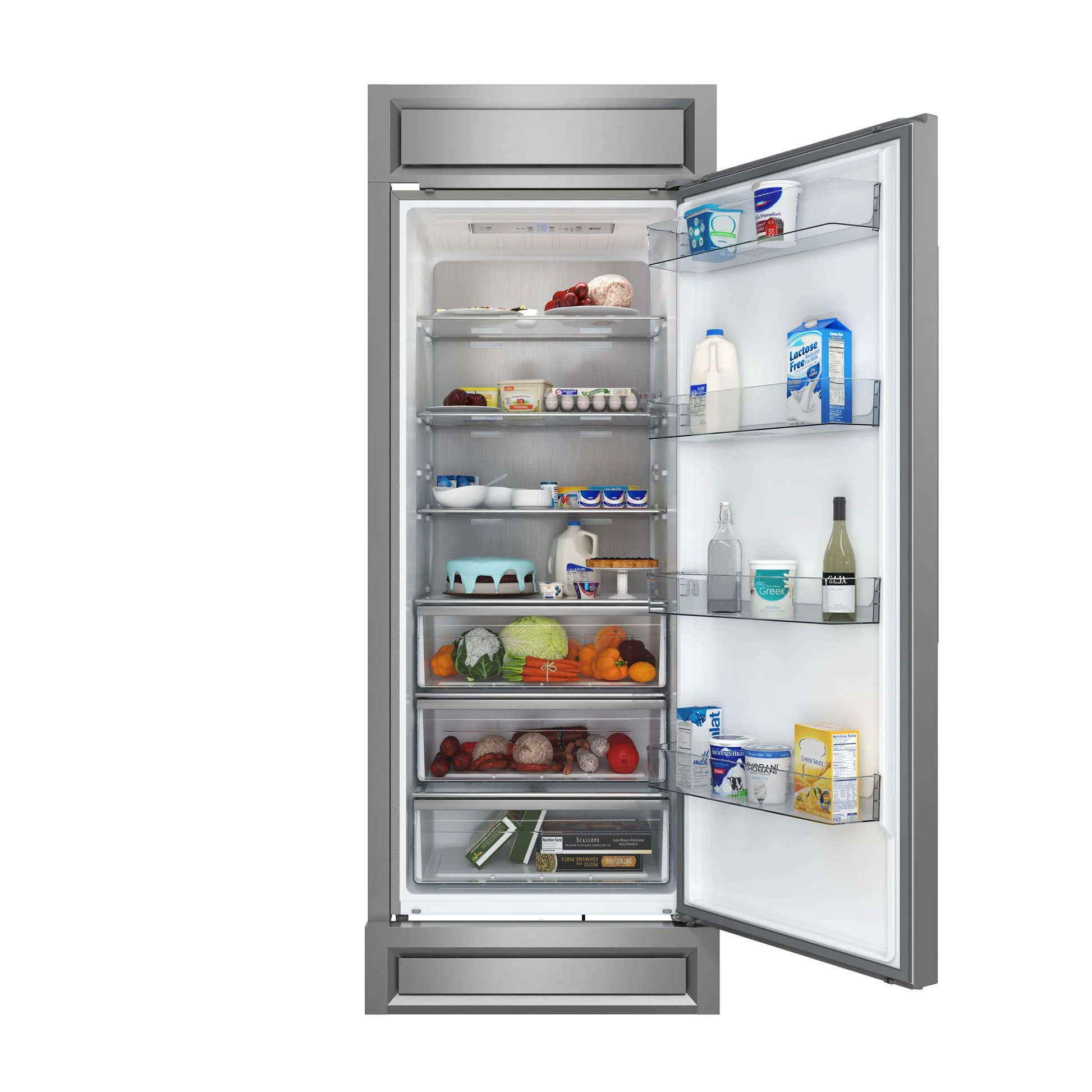 Forno Maderno 28-Inch Built-In Convertible Refrigerator, 13.6 cu.ft, Right Swing, Decorative Grill, ENERGY STAR Certified - Image 3