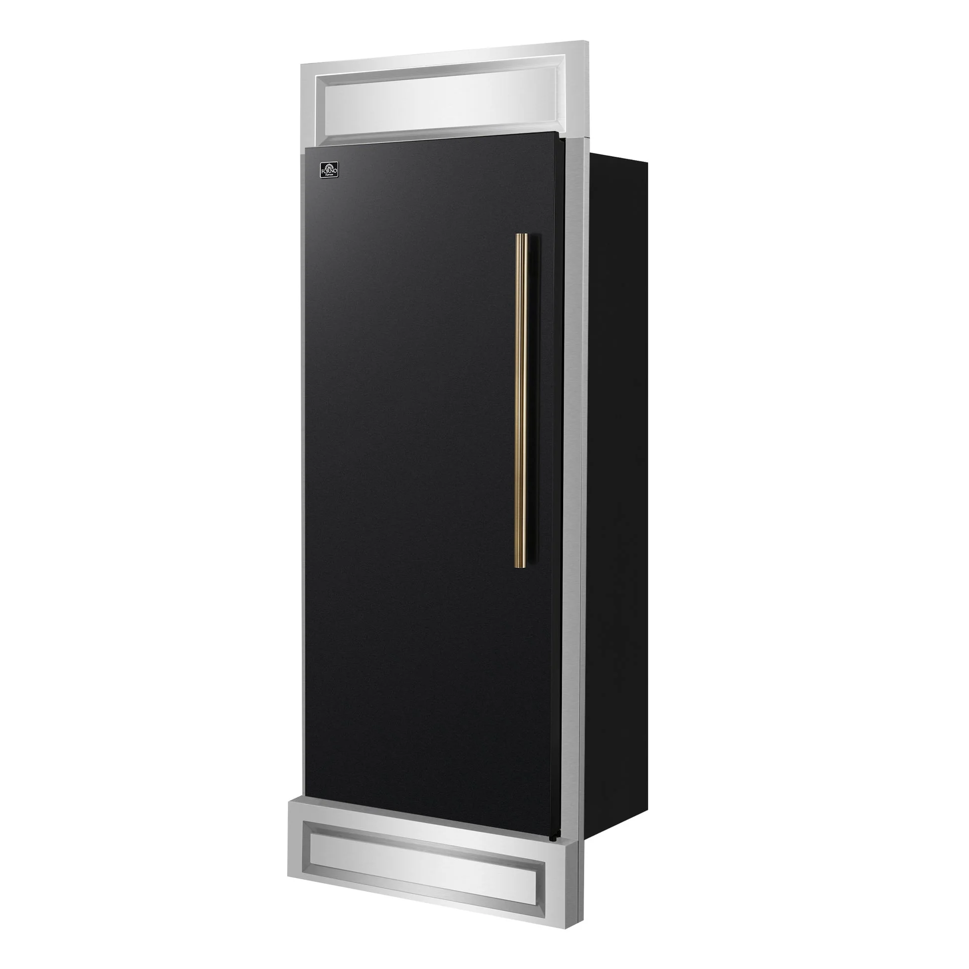 Forno Maderno 28-Inch Built-In Convertible Refrigerator with Antique Brass, 13.6 cu.ft, Left Swing, Decorative Grill - Image 19