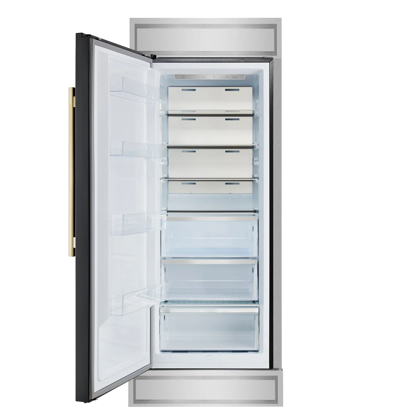 Forno Maderno 28-Inch Built-In Convertible Refrigerator with Antique Brass, 13.6 cu.ft, Left Swing, Decorative Grill - Image 20