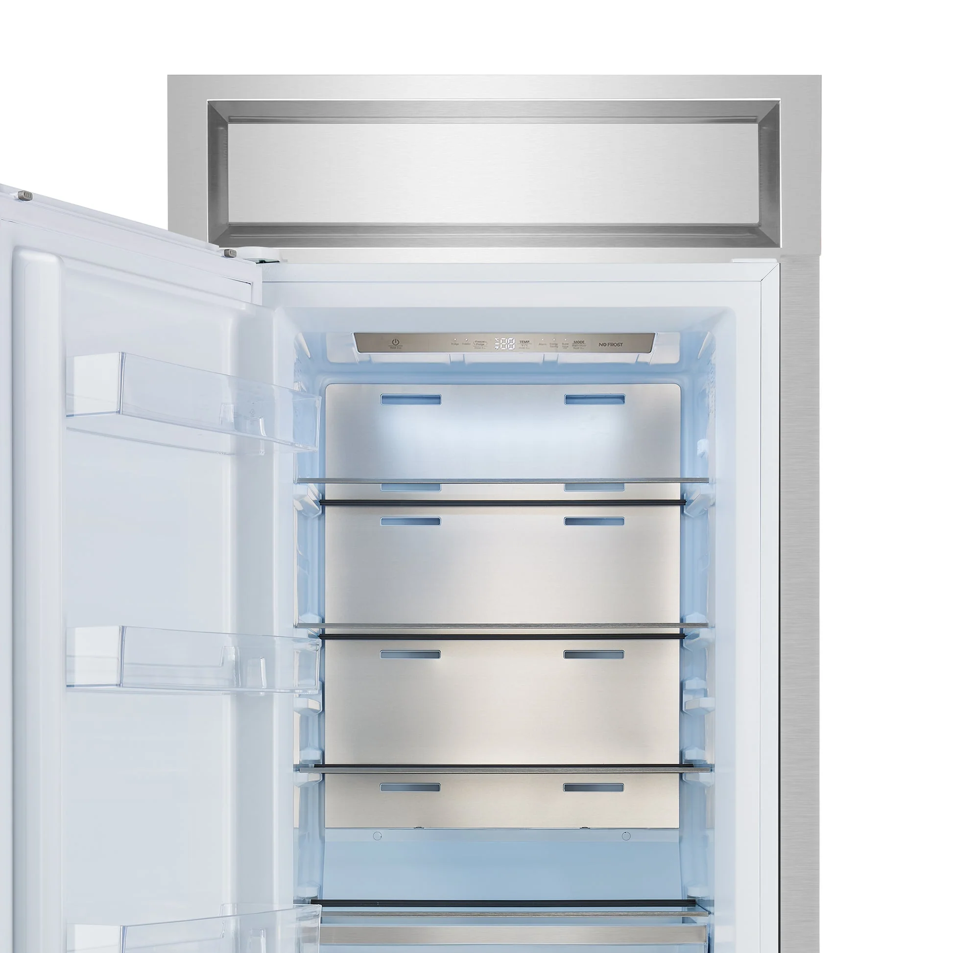 Forno Maderno 28-Inch Built-In Convertible Refrigerator with Antique Brass, 13.6 cu.ft, Left Swing, Decorative Grill - Image 3