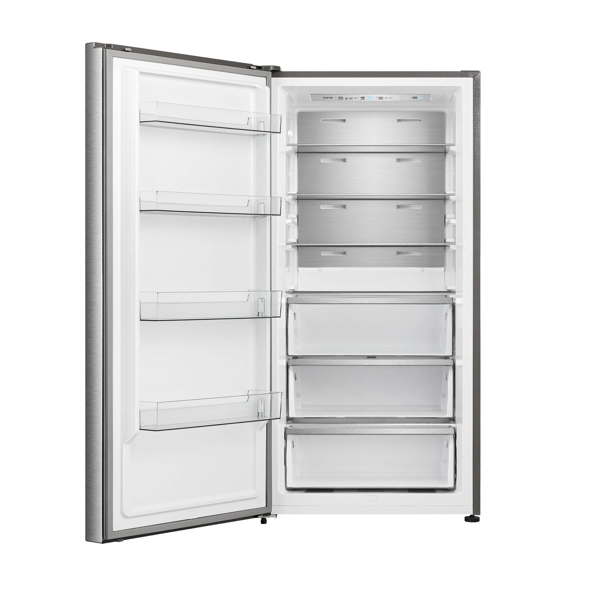 Forno Maderno 28" Left Swing Convertible Freestanding Refrigerator/Freezer in Stainless Steel 13.6 cu.ft. - Image 2