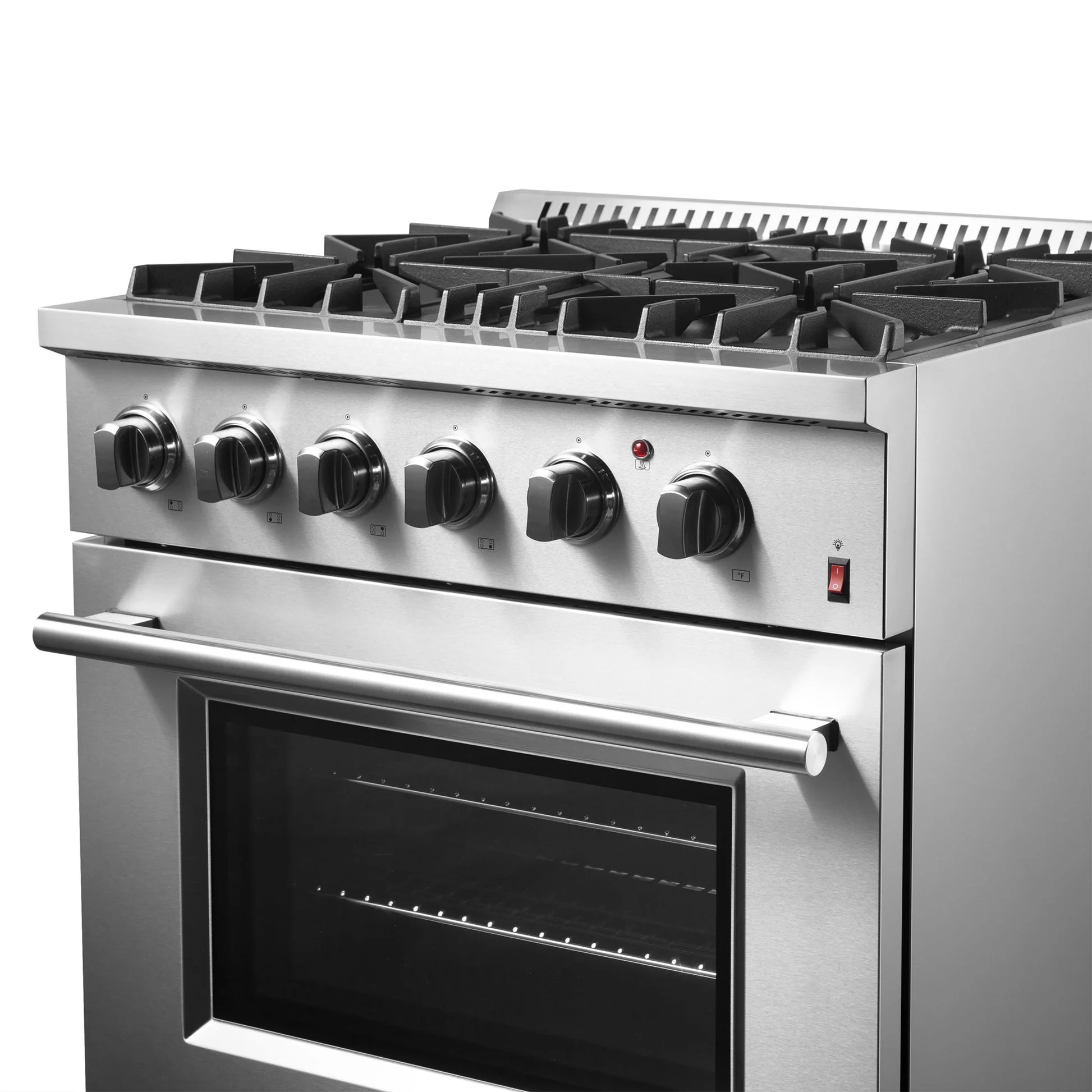 Forno Marco Dual Fuel Range, Stainless Steel, True Convection Oven, Energy Efficient - Image 4