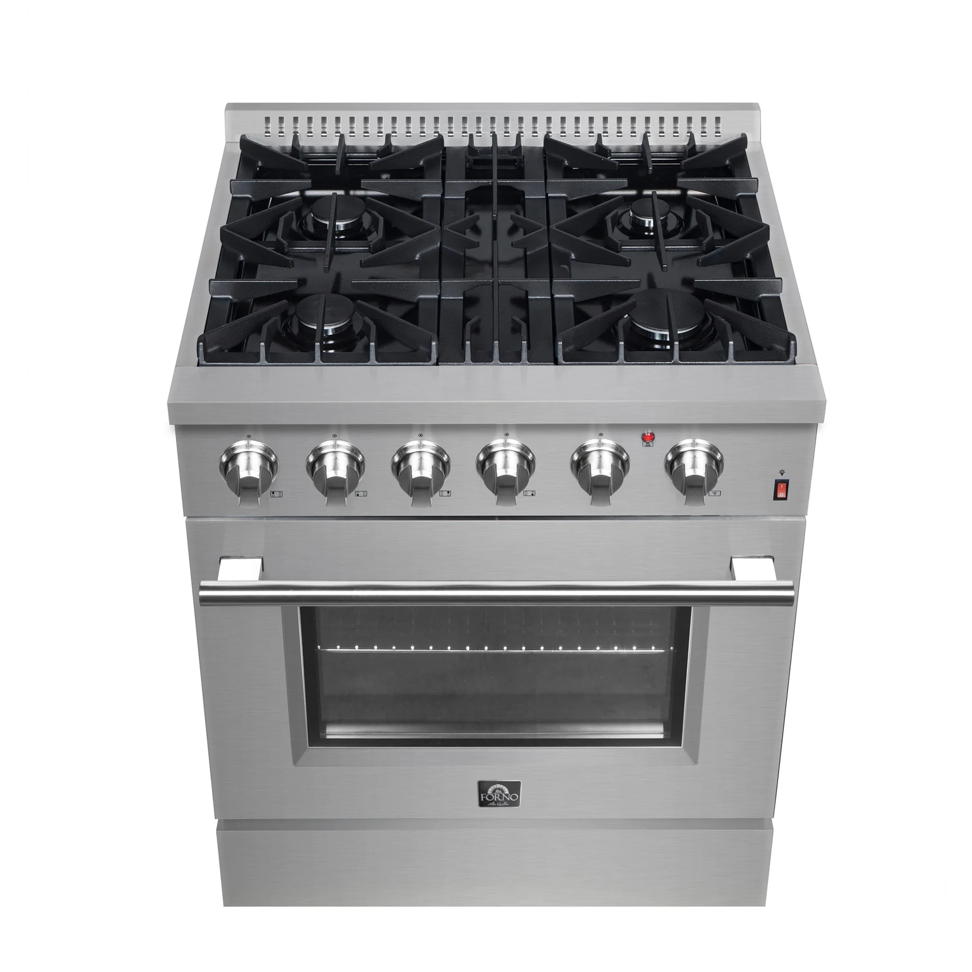 Forno Marco Dual Fuel Range, Stainless Steel, True Convection Oven, Energy Efficient - Image 5