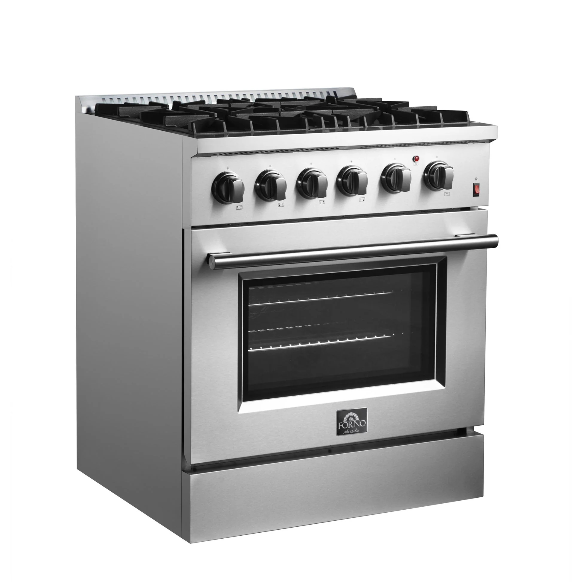 Forno Marco Dual Fuel Range, Stainless Steel, True Convection Oven, Energy Efficient - Image 7