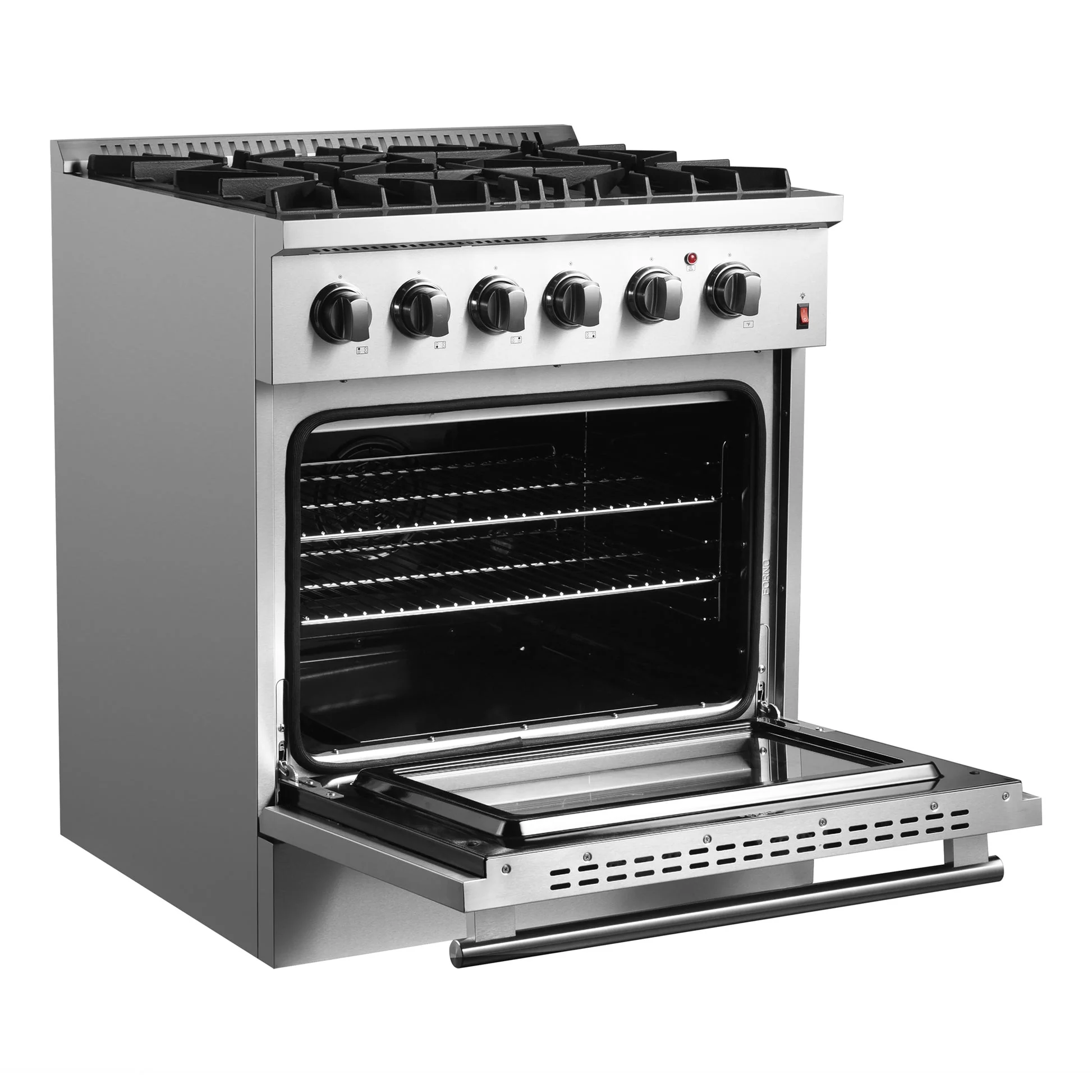 Forno Marco Dual Fuel Range, Stainless Steel, True Convection Oven, Energy Efficient - Image 9