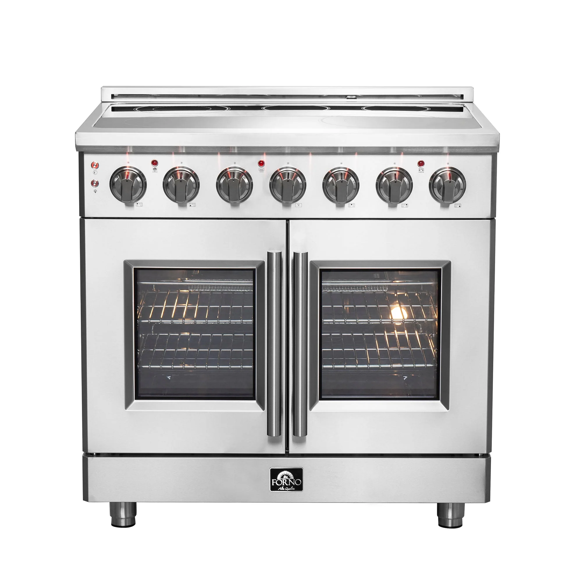 Forno Massimo Freestanding French Door Electric Range, True Convection Oven - Image 2