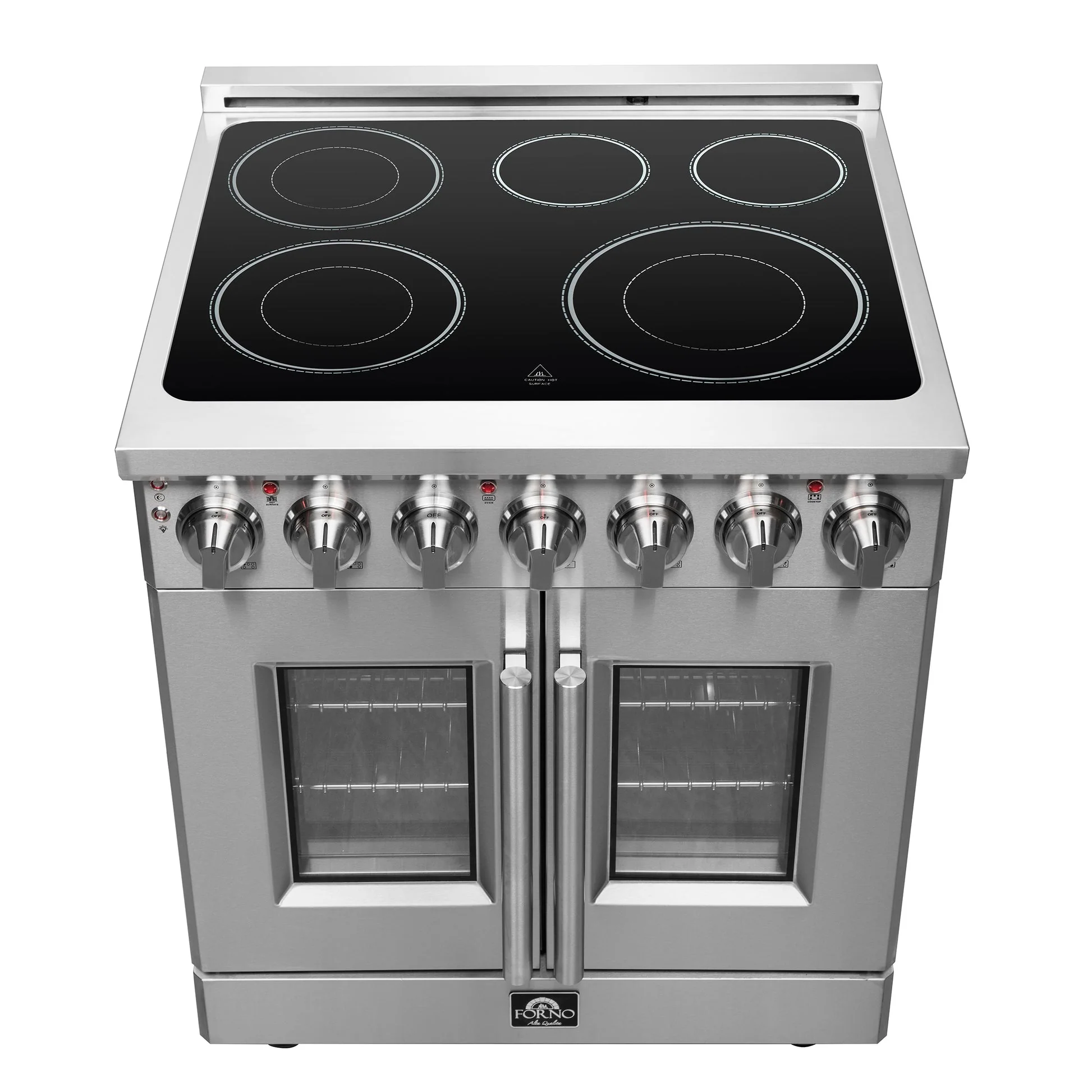 Forno Massimo Freestanding French Door Electric Range, True Convection Oven - Image 3