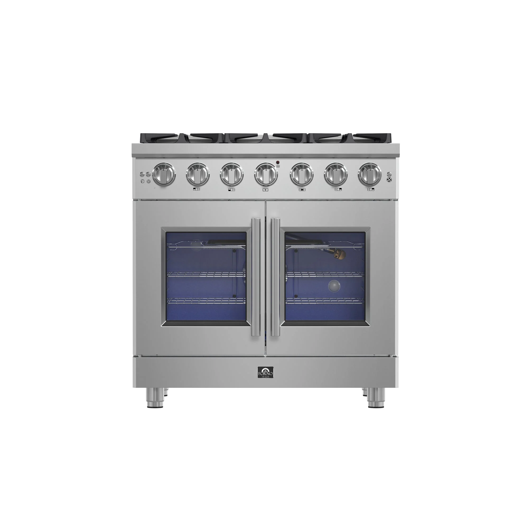 Forno Massimo Freestanding French Door Gas Range, Convection Oven, Energy Efficient - Image 2