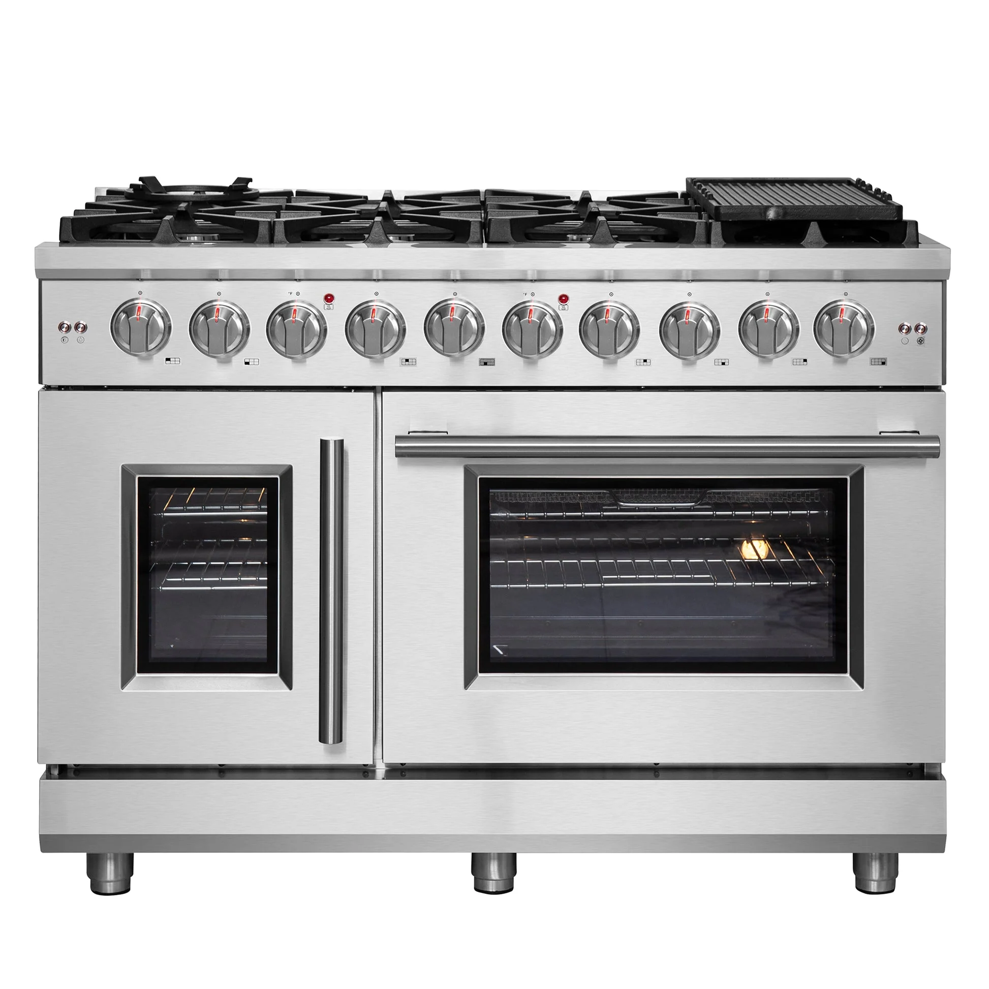 Forno Massimo Freestanding French Door Gas Range, Convection Oven, Energy Efficient - Image 3