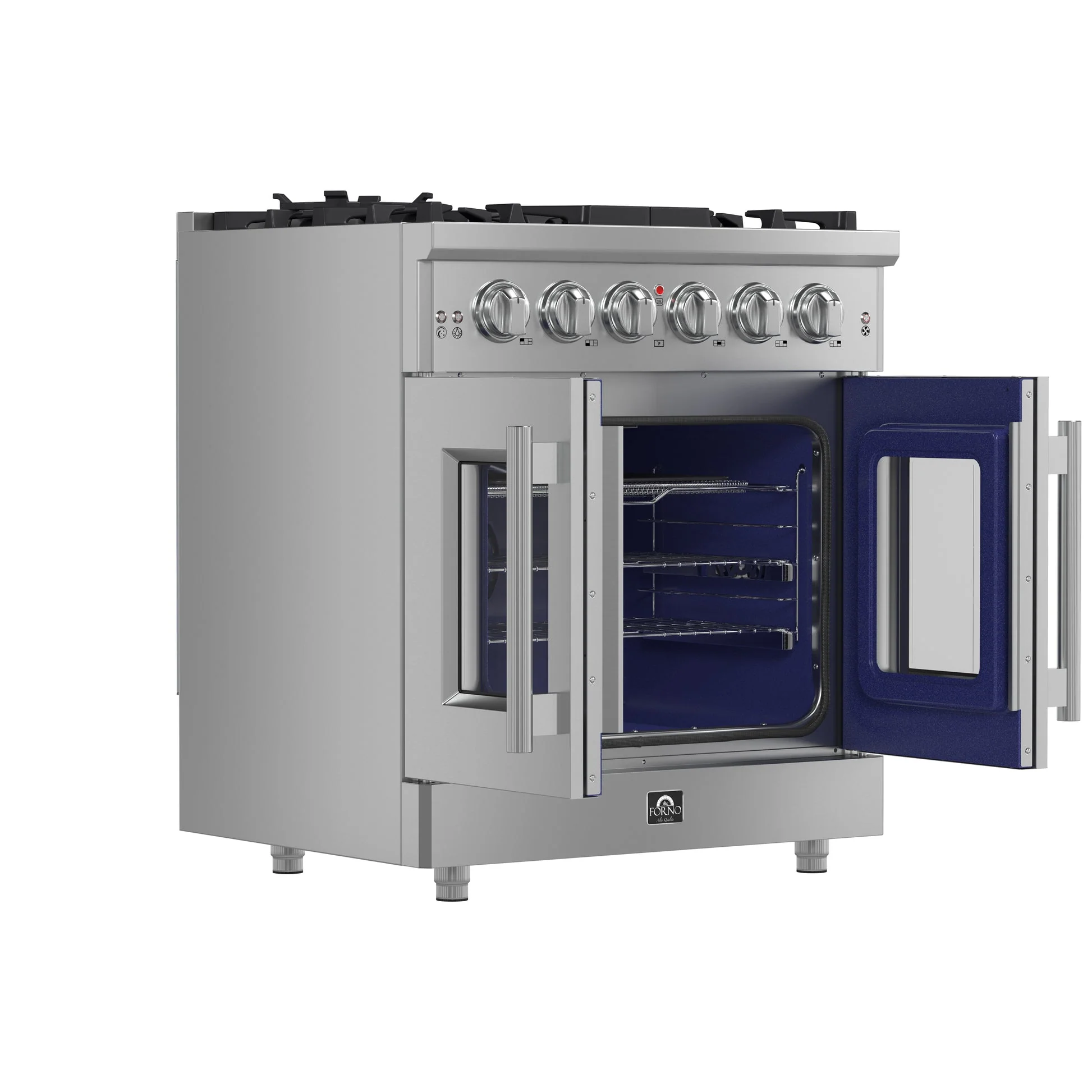 Forno Massimo Freestanding French Door Gas Range, Convection Oven, Energy Efficient - Image 9