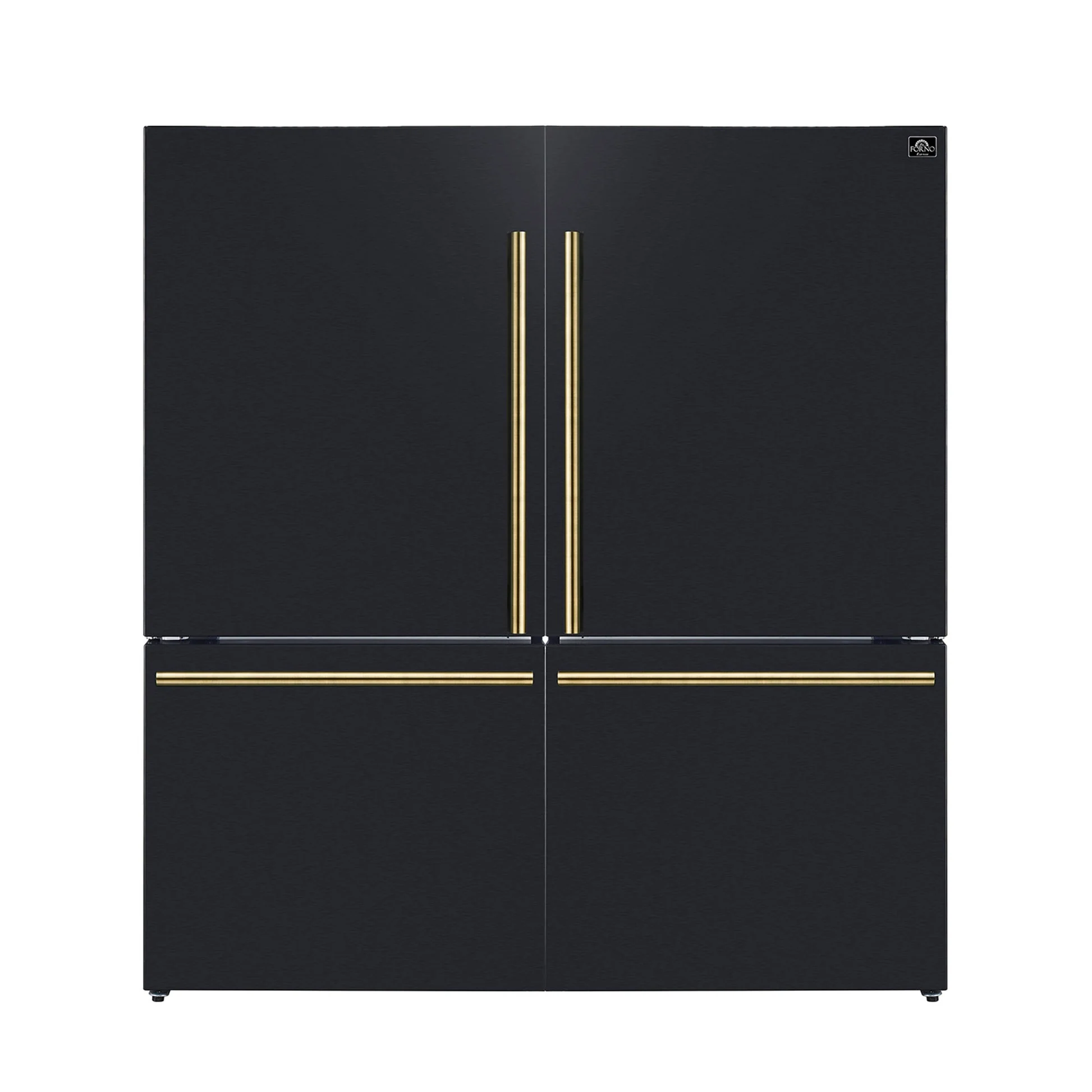 Forno Milano 2-Piece 62-Inch Freestanding Dual Bottom Freezer Refrigerator, 34.4 cu.ft, Touch Control, Ice Maker - Image 5