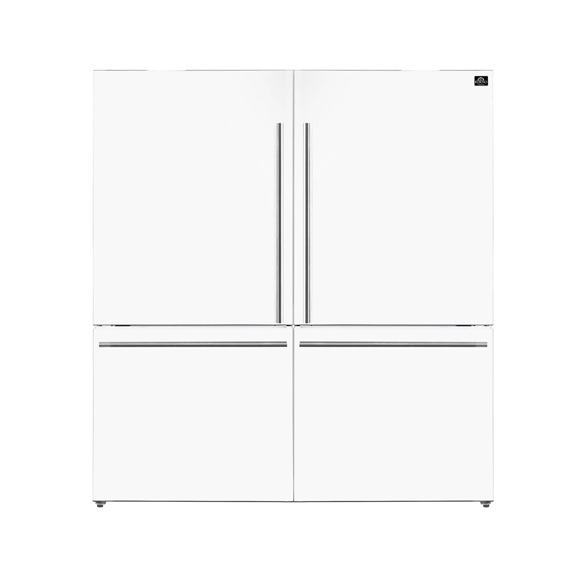 Forno Milano 2-Piece 62-Inch Freestanding Dual Bottom Freezer Refrigerator, 34.4 cu.ft, Touch Control, Ice Maker - Image 6