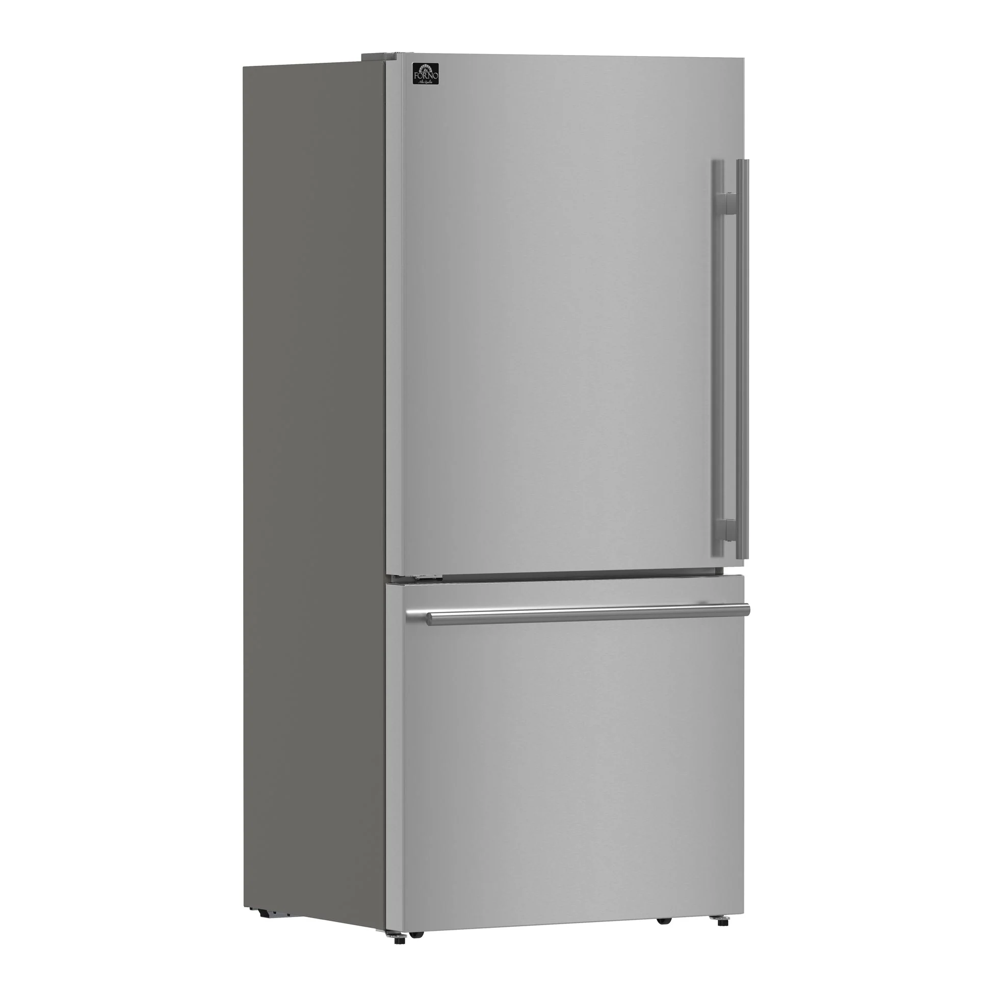 Forno Milano Espresso 31-Inch Stainless Steel Bottom Freezer Refrigerator, 17.2 cu.ft., Built-In Ice Maker - Image 2