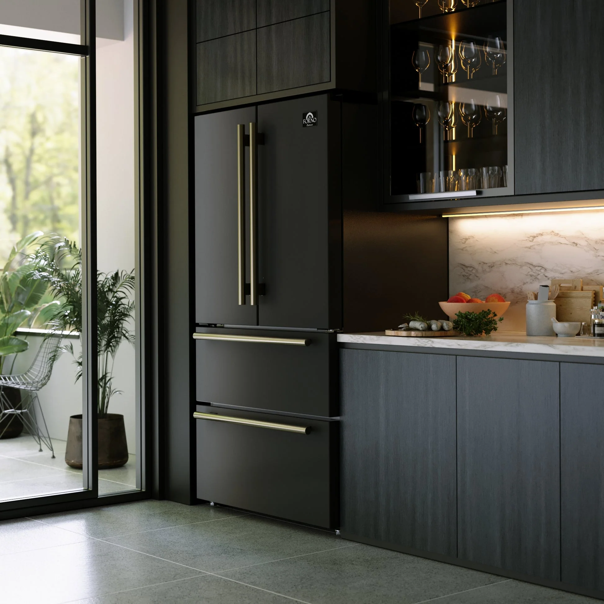 Forno Moena Espresso 36-Inch French Door Refrigerator, 19.2 Cu. Ft., Frost-Free, Automatic Ice Maker - Image 11