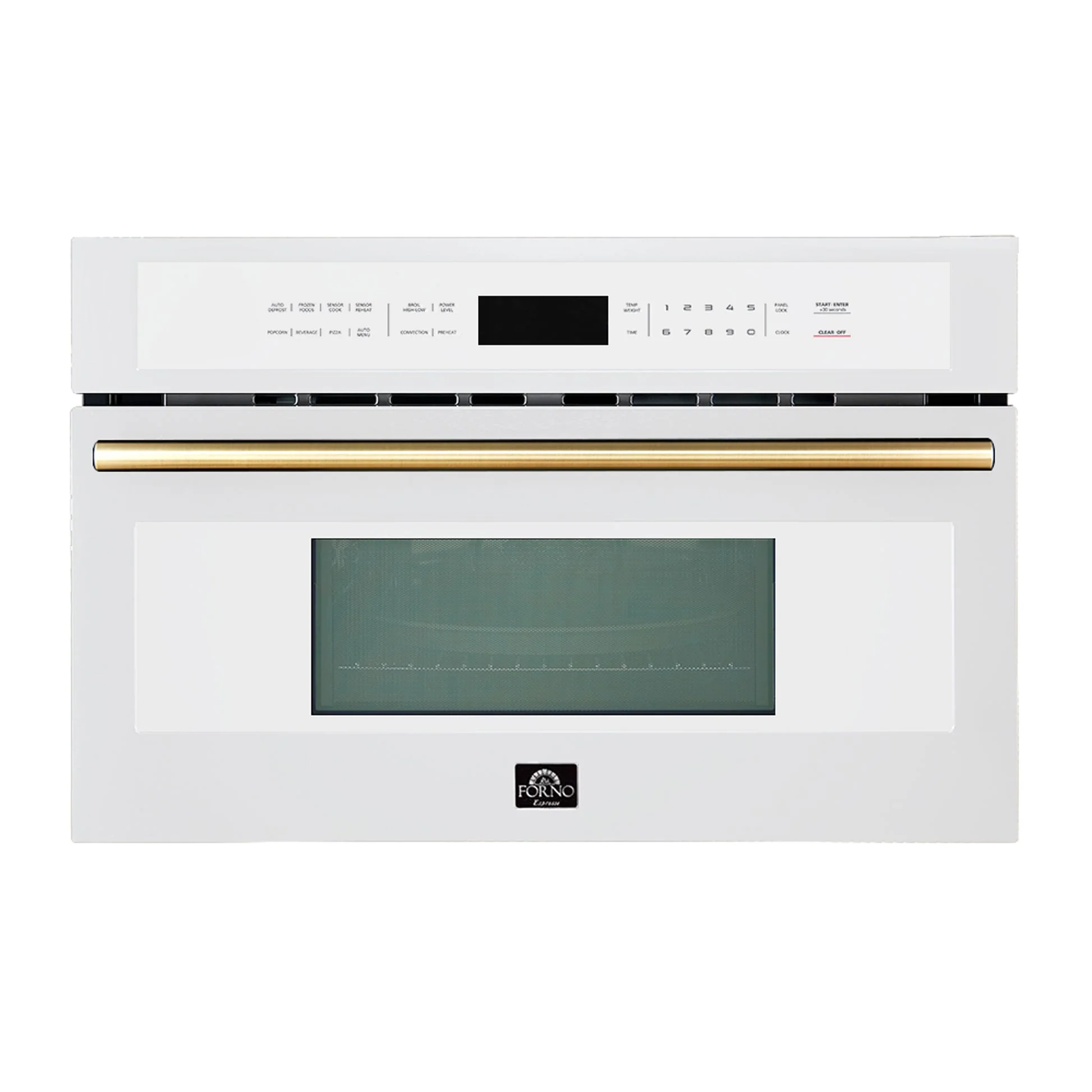 Forno Oliena Espresso 30" Built-In Microwave & Convection Oven Combo – 1.6 cu.ft, 1750W Convection, 1000W Microwave, Sensor Cooking