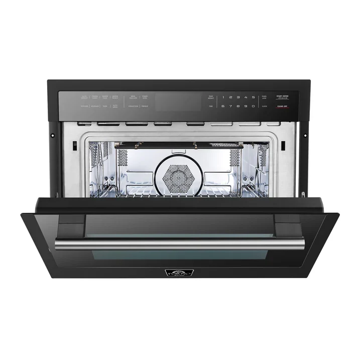 Forno Oliena Espresso 24-Inch Built-In Microwave and Convection Oven Combo, 1.6 cu.ft, 1750W Convection, 1000W Microwave, Sensor Cooking - Image 4
