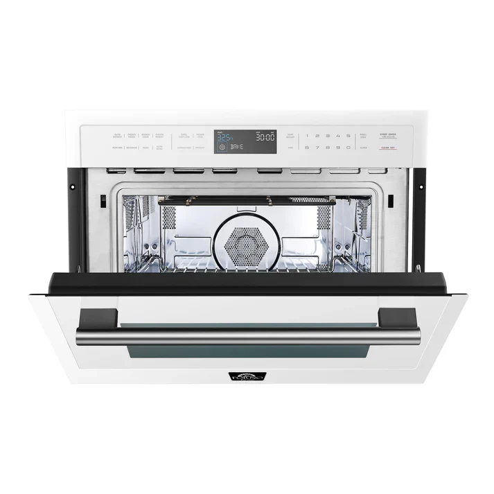 Forno Oliena Espresso 24-Inch Built-In Microwave and Convection Oven Combo, 1.6 cu.ft, 1750W Convection, 1000W Microwave, Sensor Cooking - Image 9