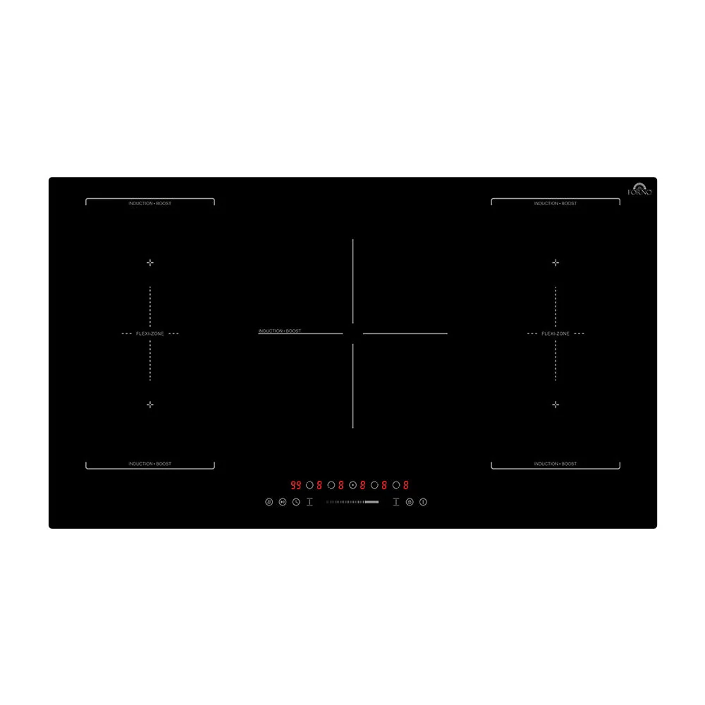 Forno Ornonzo 36" Induction Cooktop – 5 Zones, 2 Flex-Zones, 10,200W, Touch Control & 9 Power Levels