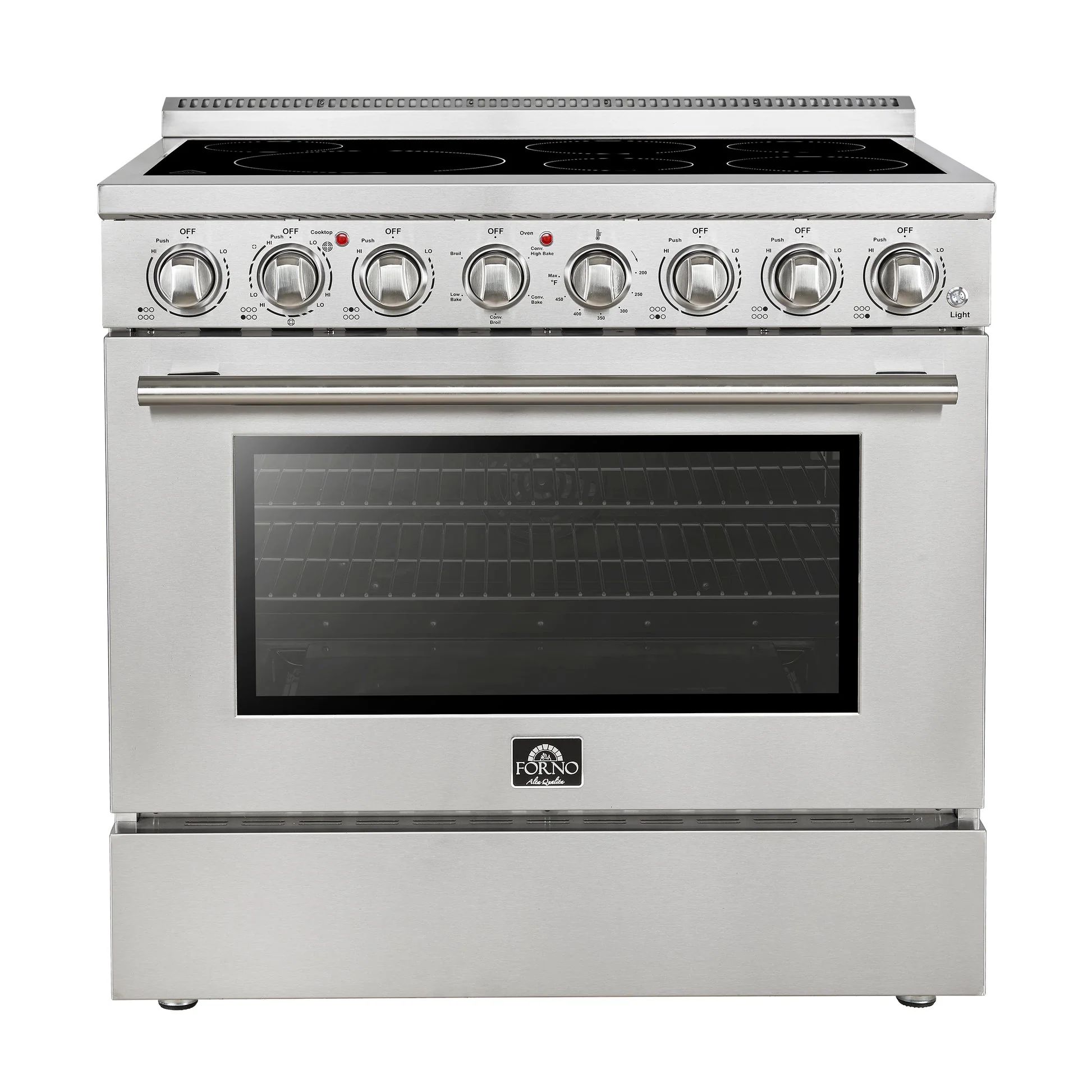 Forno Paolo Freestanding Electric Range, Stainless Steel, True Convection Oven, Energy Efficient - Image 2