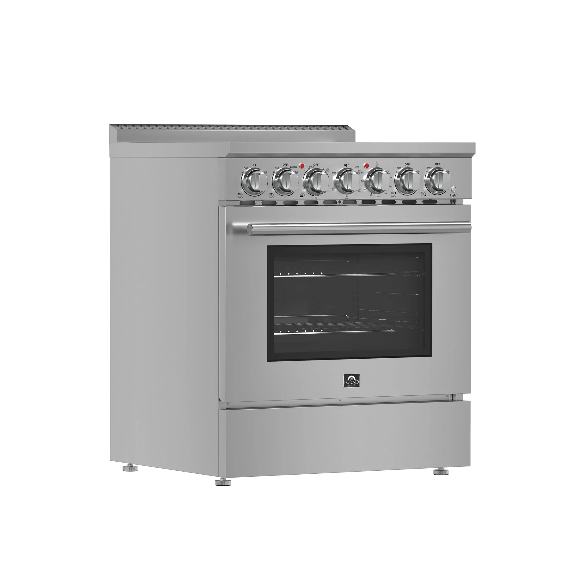 Forno Paolo Freestanding Electric Range, Stainless Steel, True Convection Oven, Energy Efficient - Image 3