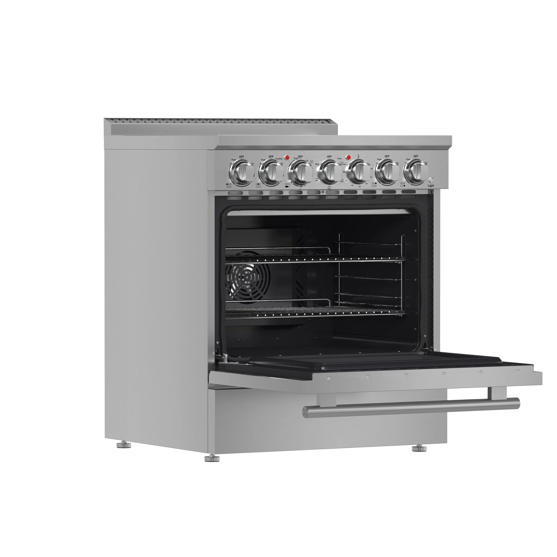 Forno Paolo Freestanding Electric Range, Stainless Steel, True Convection Oven, Energy Efficient - Image 4
