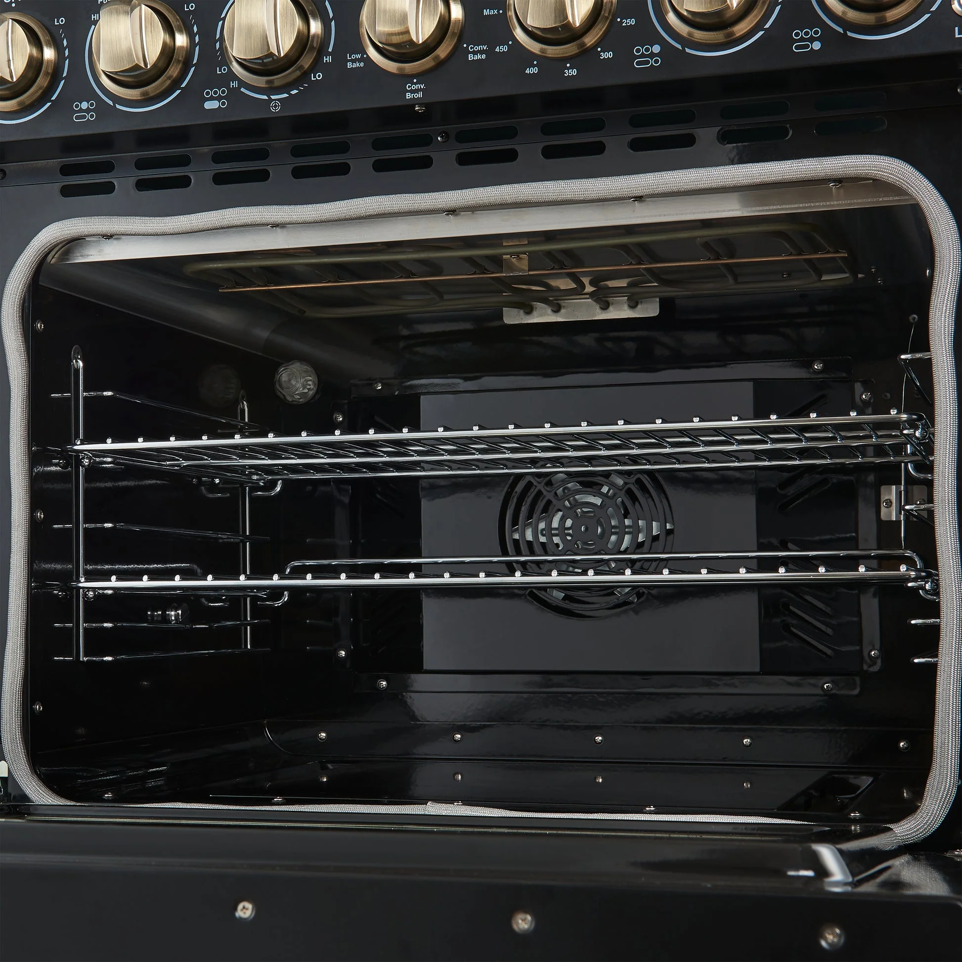 Forno Paolo Freestanding Electric Range with Antique Brass, True Convection Oven, Energy Efficient - Image 10