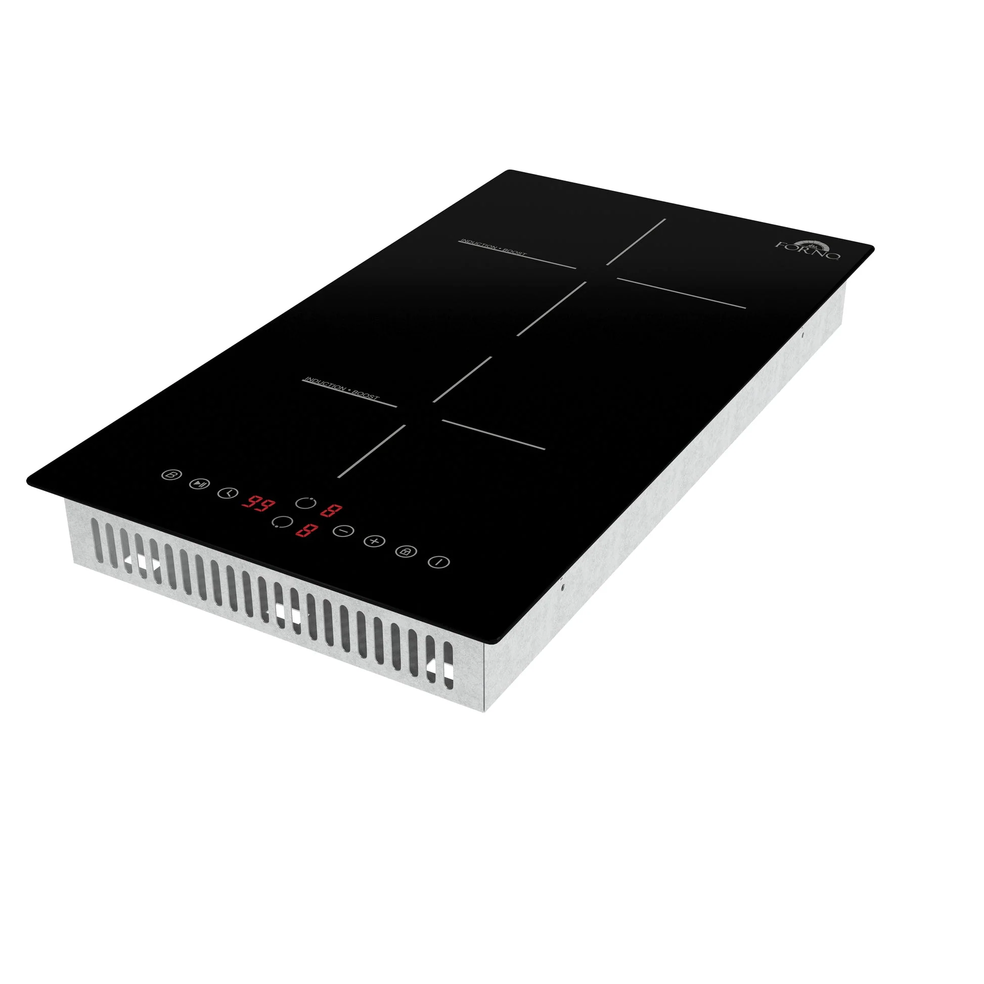 Forno Parco 12-Inch Induction Cooktop, 2 Zones, 3,600W Total Power, Touch Control - Image 4
