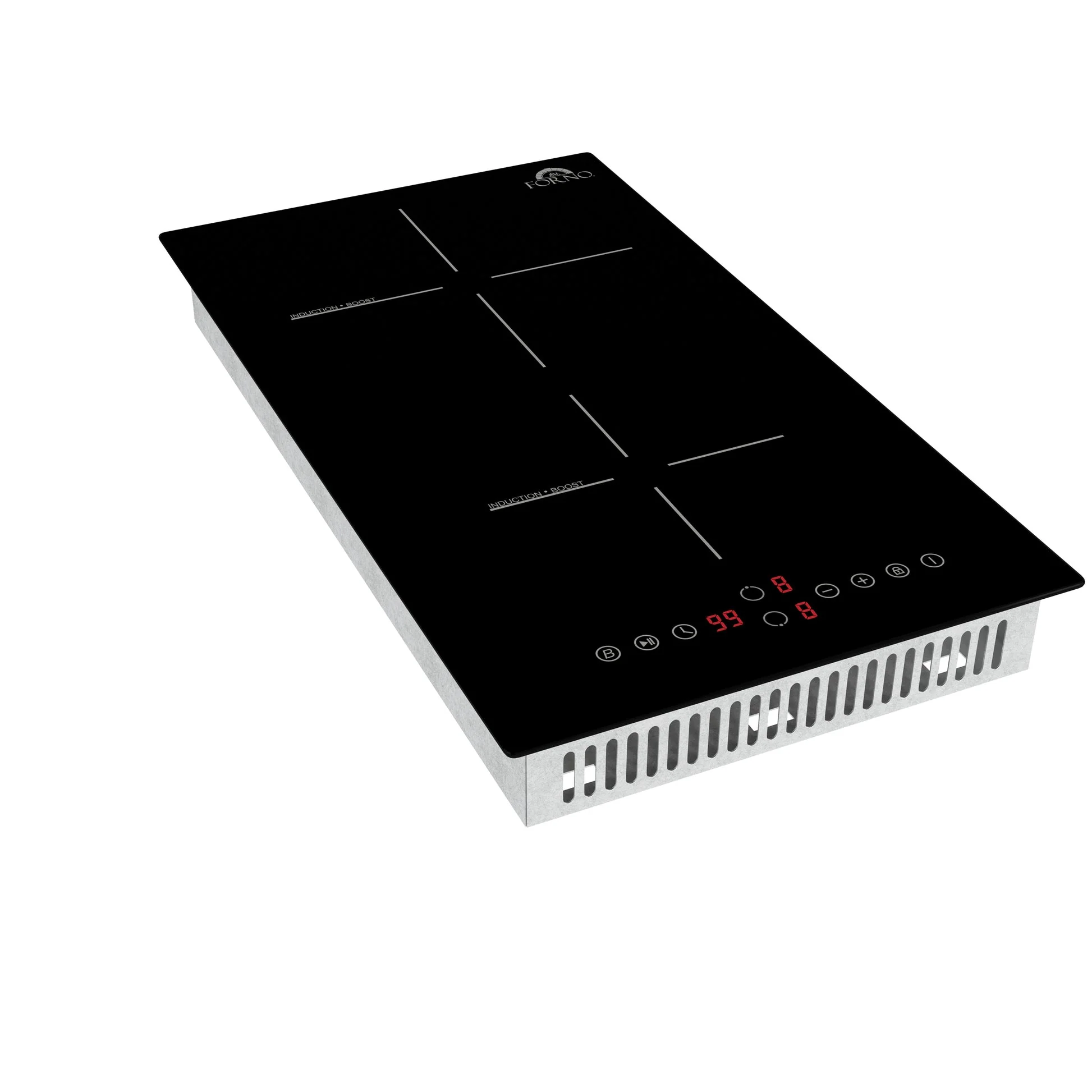 Forno Parco 12-Inch Induction Cooktop, 2 Zones, 3,600W Total Power, Touch Control - Image 5