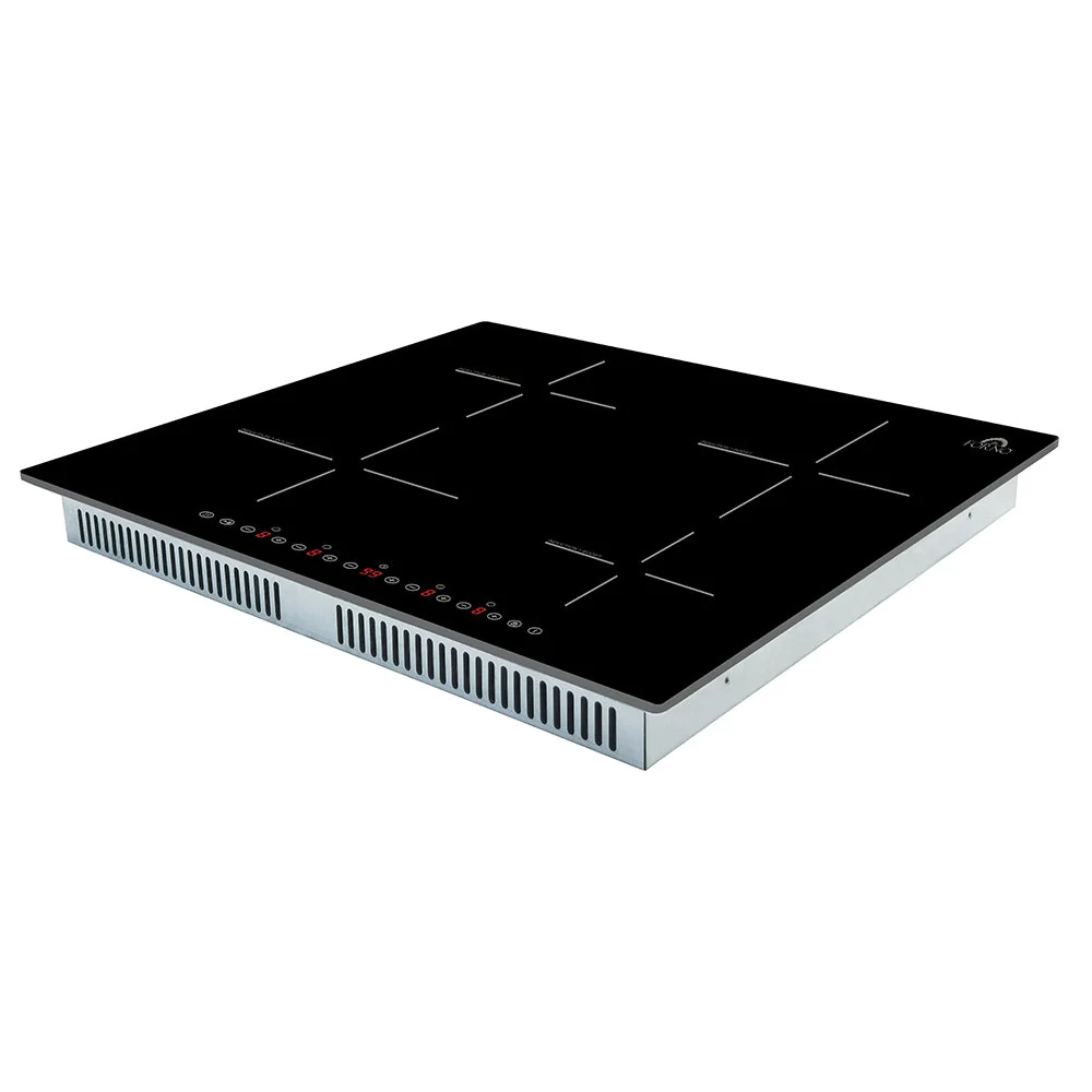 Forno Parco 24-Inch Induction Cooktop, 4 Zones, 7,200W Total Power, Touch Control - Image 4