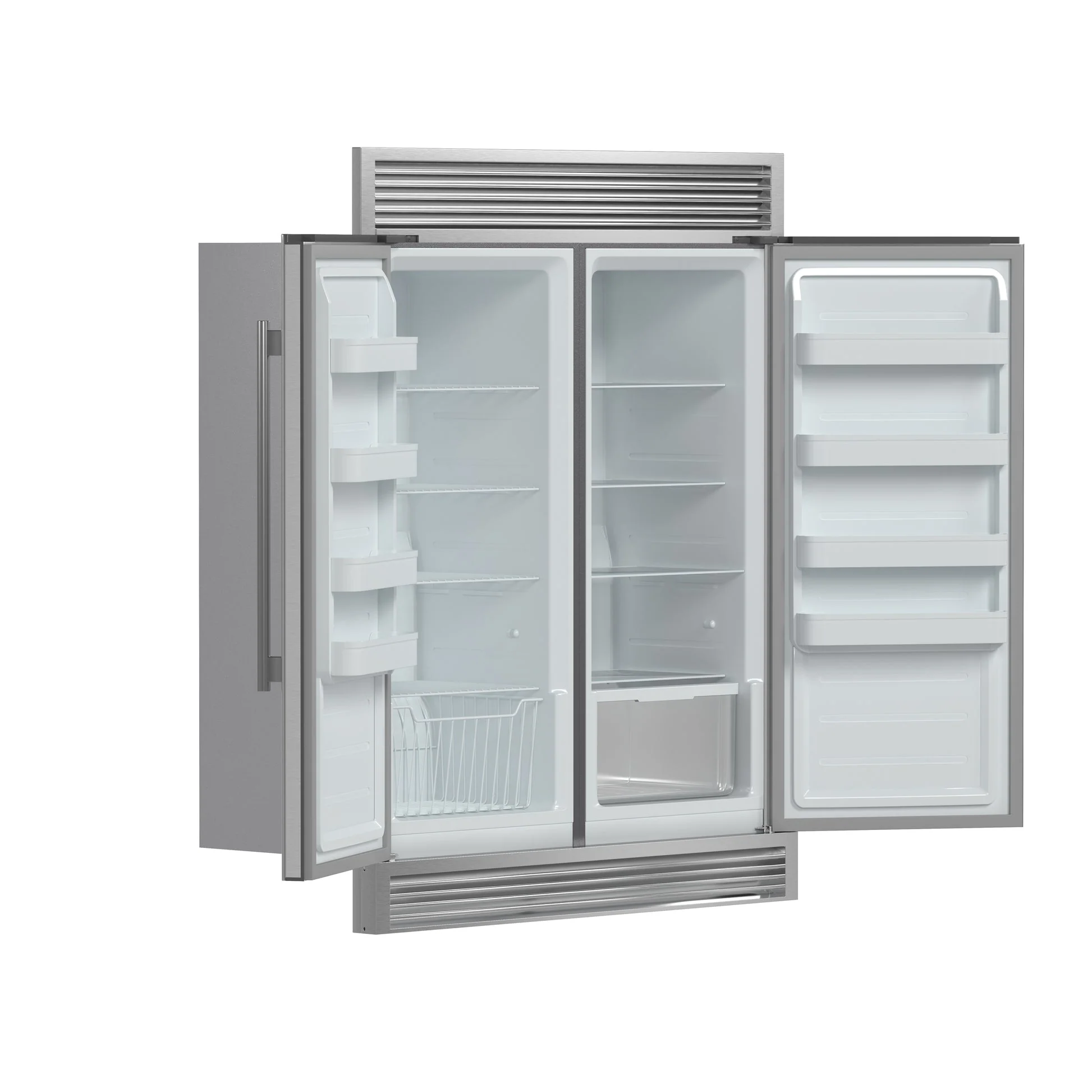 Forno Rizzuto 56-Inch Convertible Refrigerator/Freezer Set, 27.6 cu.ft Total Capacity, Decorative Grill - Image 6