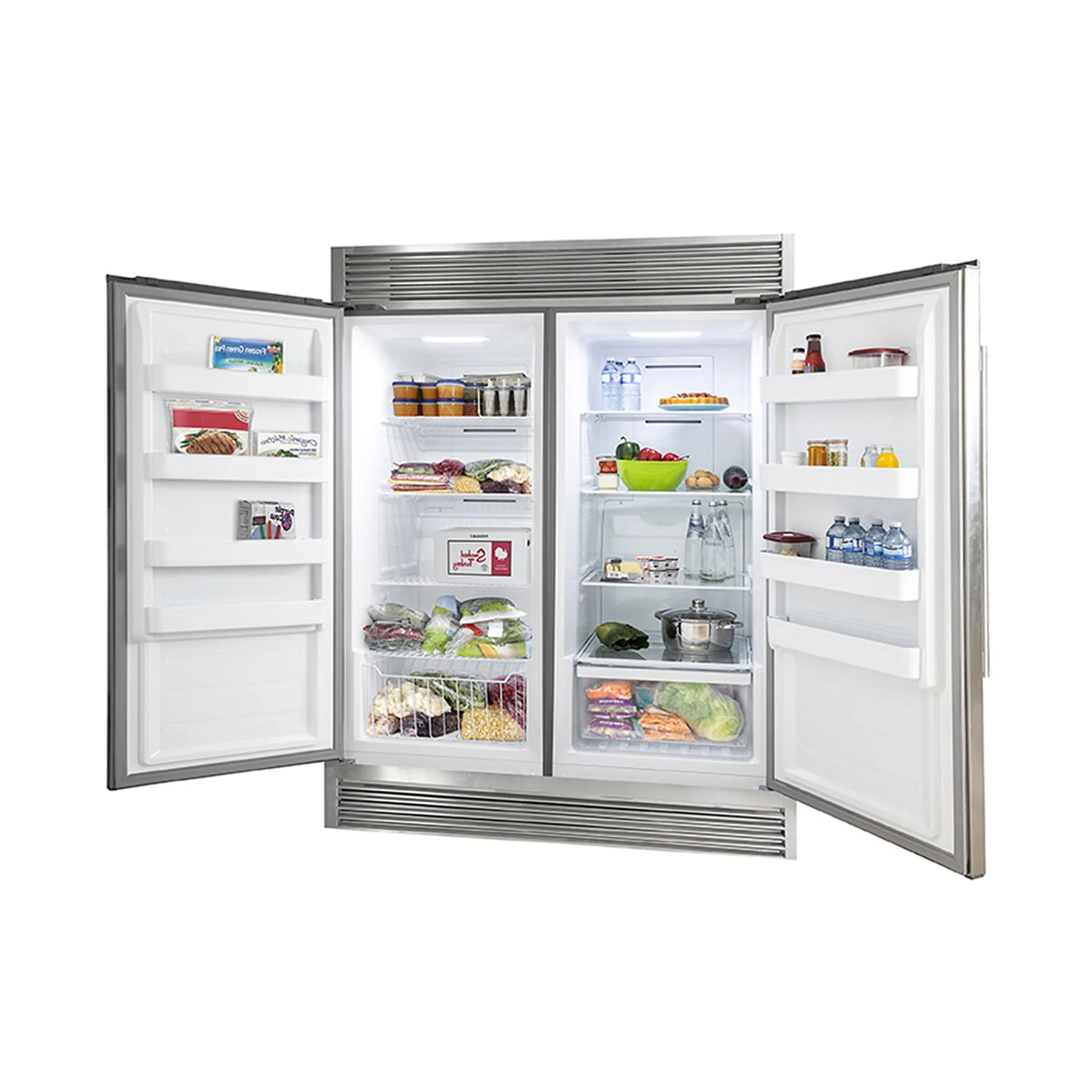 Forno Rizzuto 56-Inch Convertible Refrigerator/Freezer Set, 27.6 cu.ft Total Capacity, Decorative Grill - Image 7