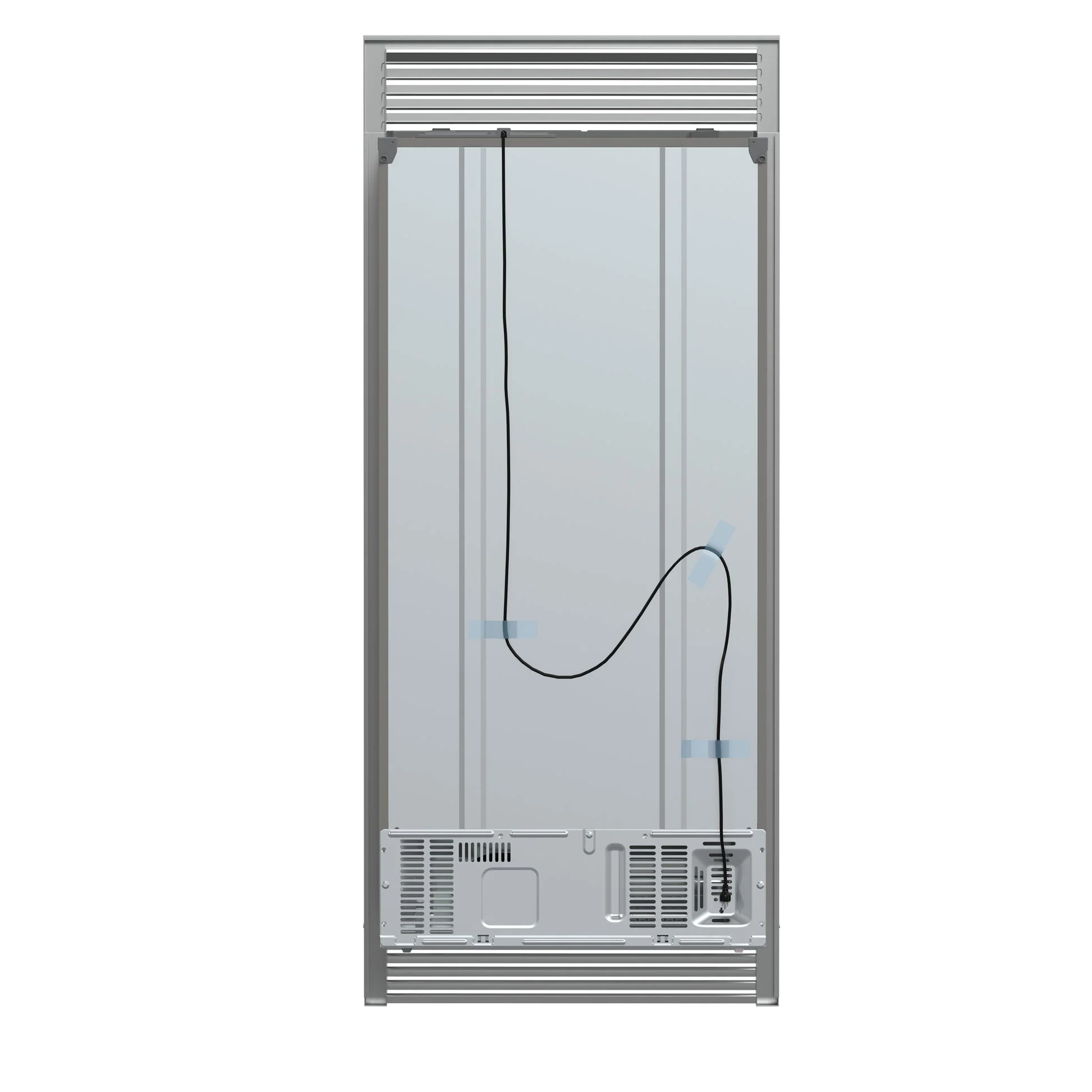 Forno Salerno 37-Inch Built-In Stainless Steel Refrigerator, 15.6 cu.ft, Decorative Grill - Image 5