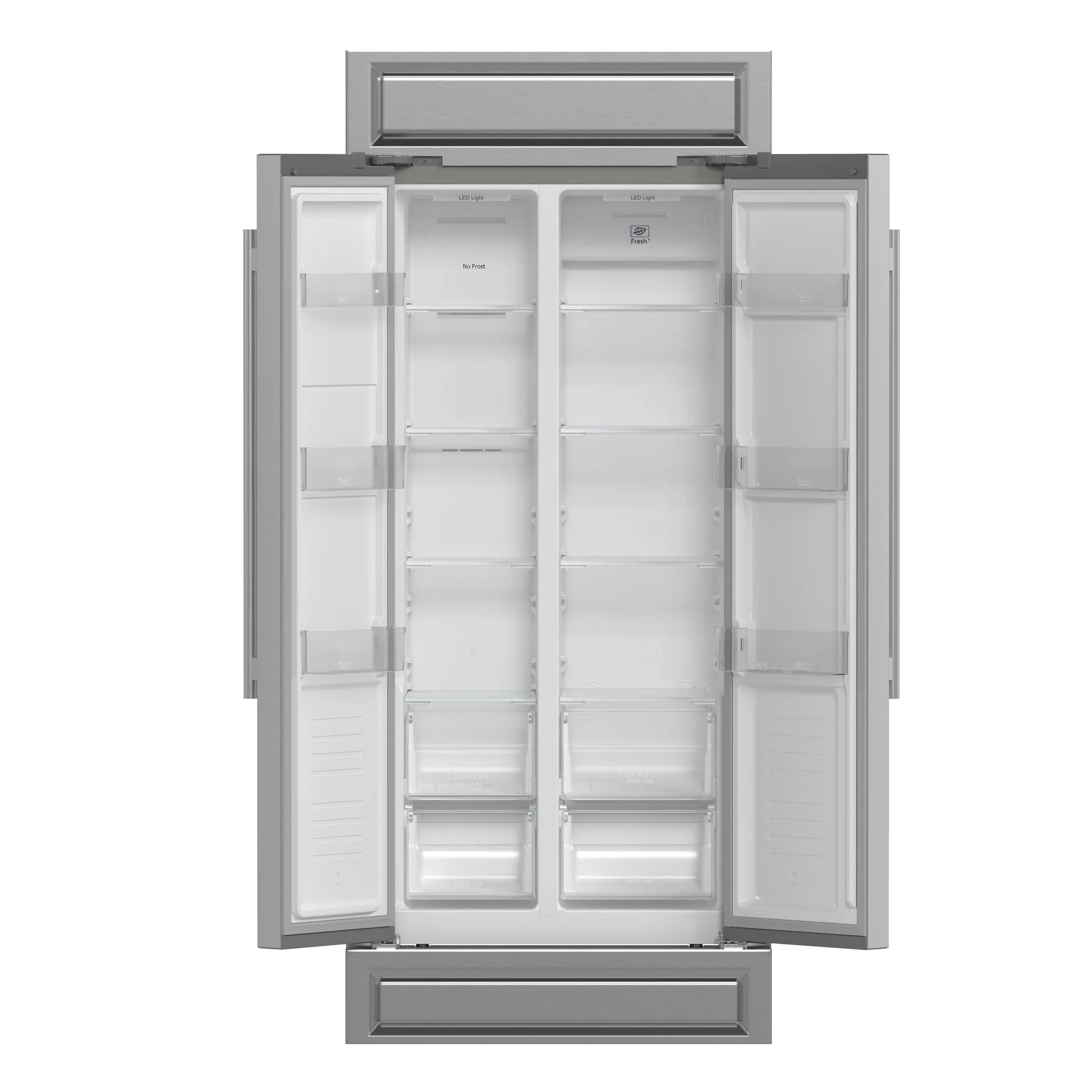 Forno Salerno 37-Inch Built-In Stainless Steel Refrigerator, 15.6 cu.ft, Modern Decorative Grill - Image 16