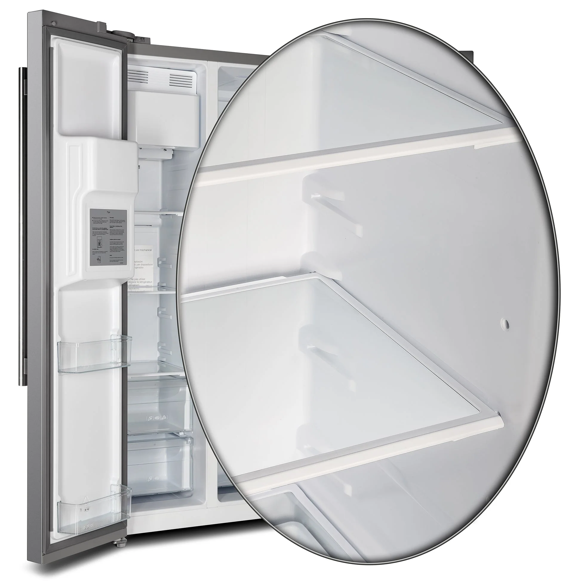 Forno Salerno 40-Inch Built-In Stainless Steel Refrigerator, 20 cu.ft, Decorative Grill - Image 12