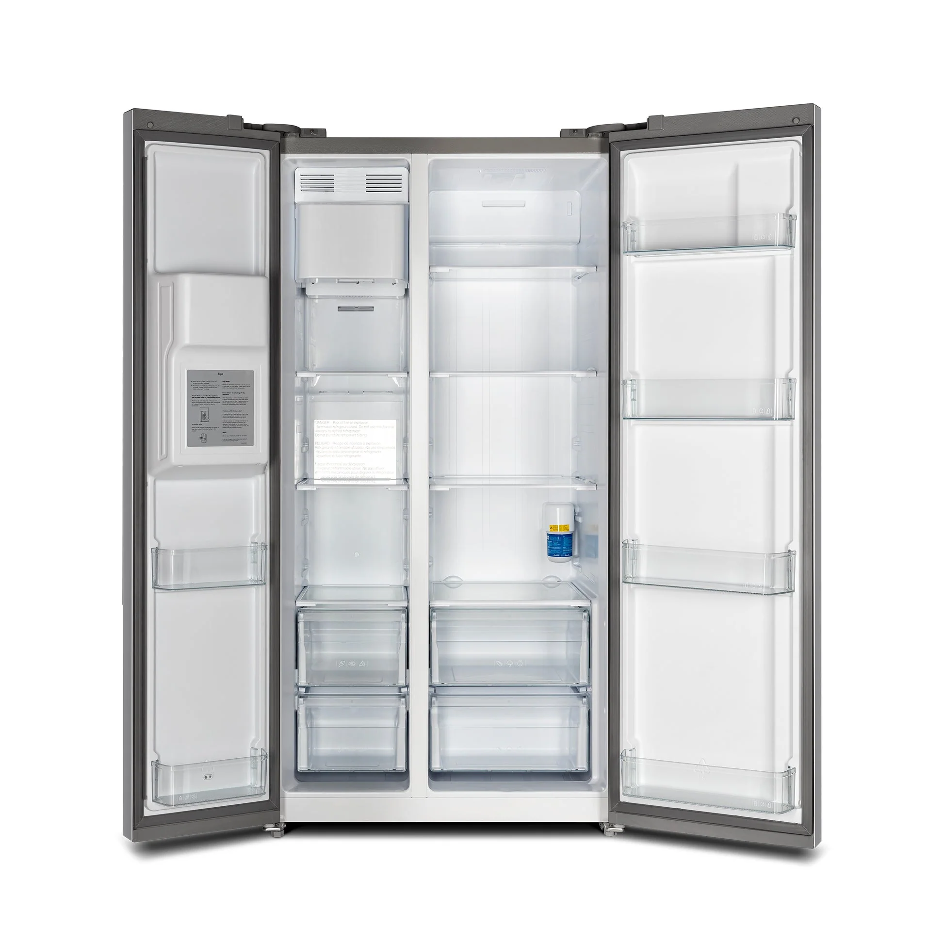 Forno Salerno 40-Inch Built-In Stainless Steel Refrigerator, 20 cu.ft, Decorative Grill - Image 5