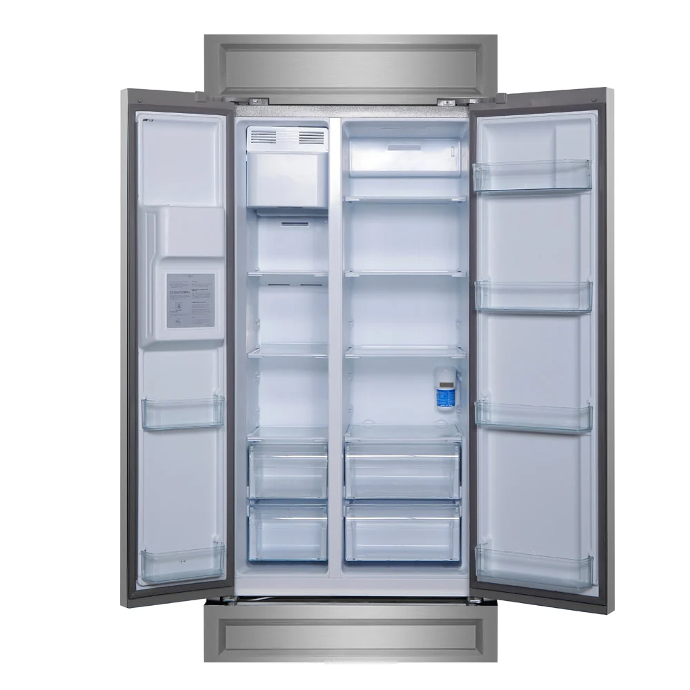 Forno Salerno 40-Inch Built-In Stainless Steel Refrigerator, 20 cu.ft, Modern Decorative Grill - Image 5