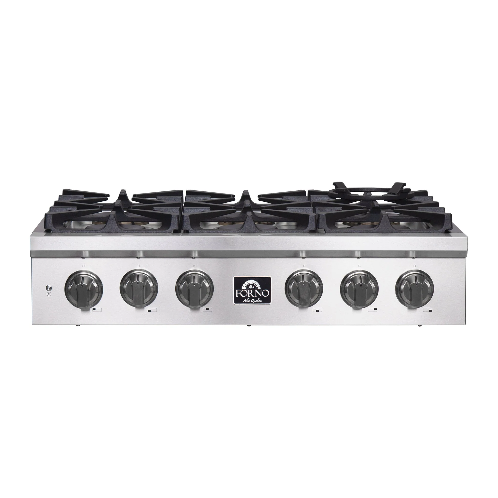 Forno Spezia Alta Qualita Pro-Style Gas Rangetop, Stainless Steel, Continuous Cast Iron Grates - Image 20