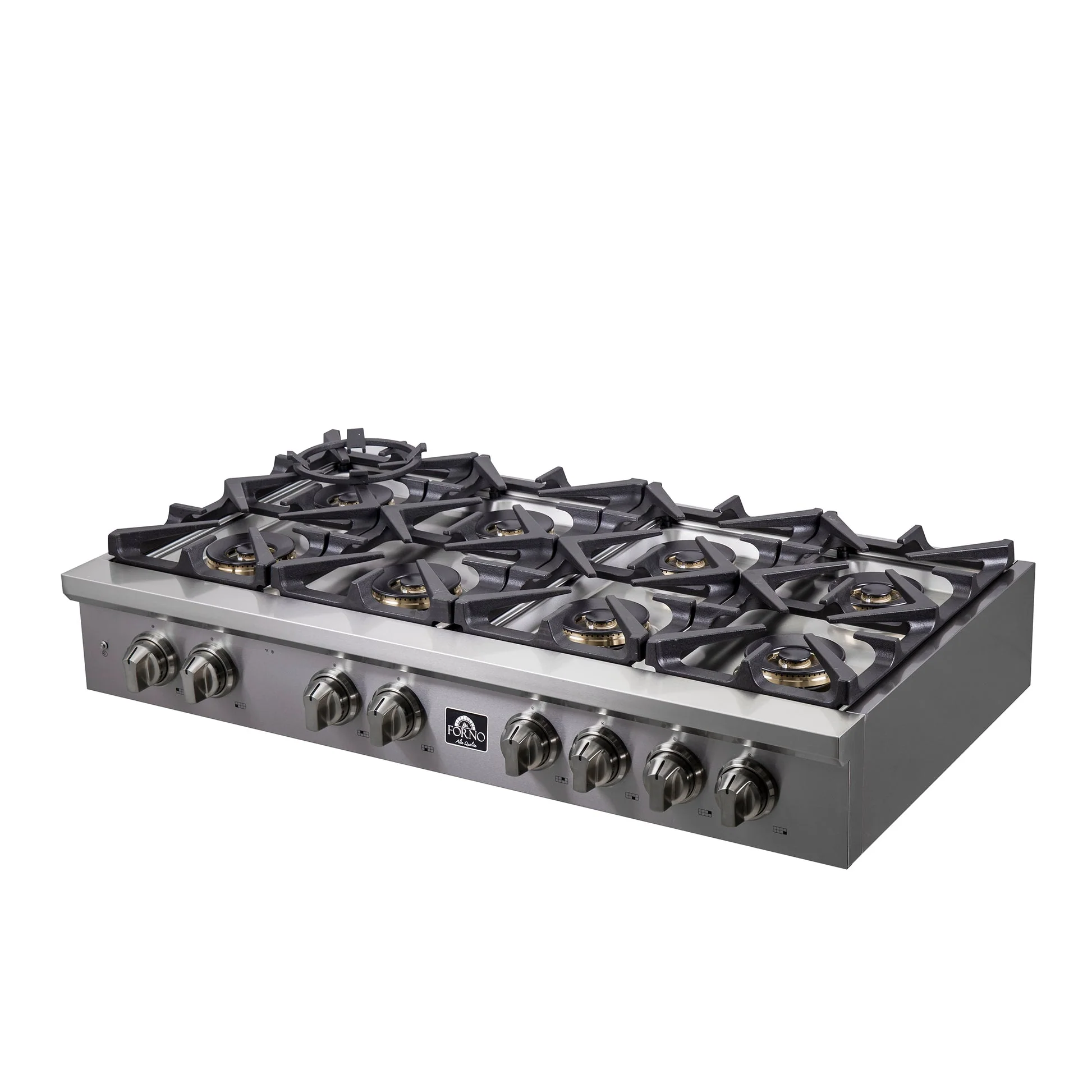 Forno Spezia Alta Qualita Pro-Style Gas Rangetop, Stainless Steel, Continuous Cast Iron Grates - Image 24