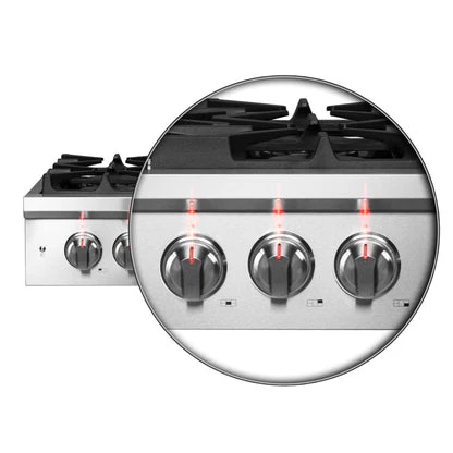 Forno Spezia Alta Qualita Pro-Style Gas Rangetop, Stainless Steel, Continuous Cast Iron Grates - Image 8