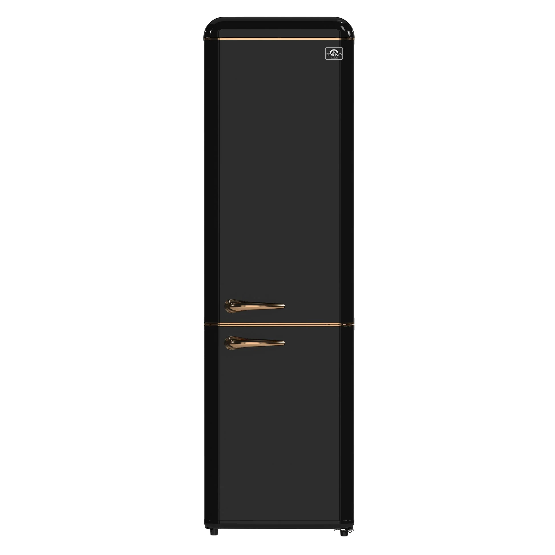 Forno Storico 22-Inch Retro bottom freezer Fridge, 9 cu.ft, Copper-Tone Handle - Image 8