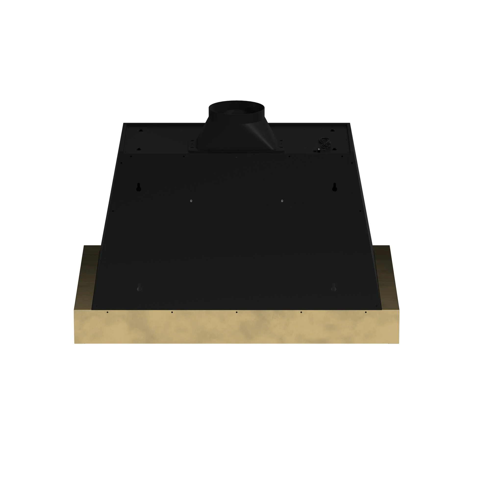 Forno Vittorio 36-Inch Wall Mount Range Hood, Antique Brass Trim, 424 CFM Airflow, Dishwasher-Safe Baffle Filters, Remote Control, 3-Speed Fan, Bright LED Lighting. - Image 5
