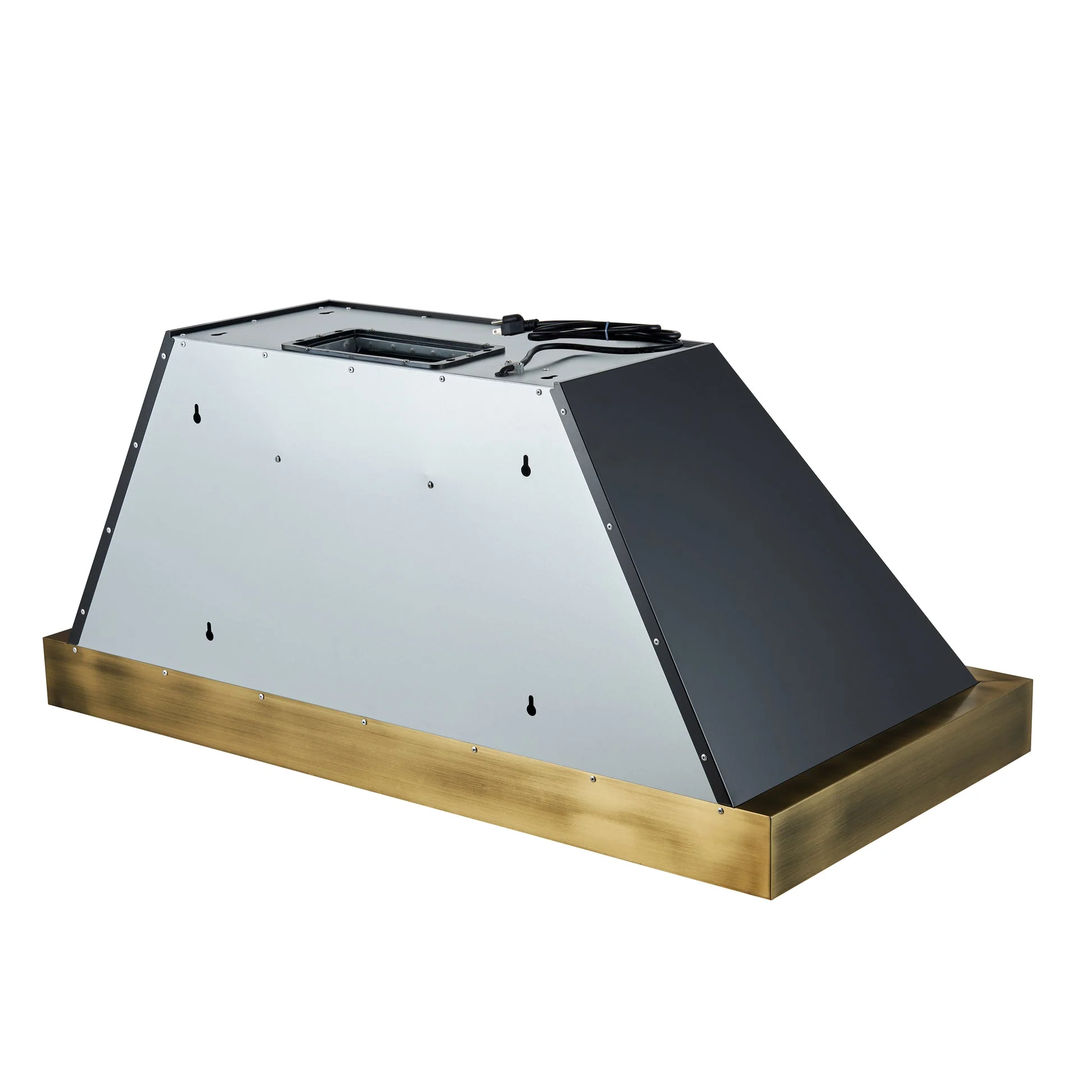 Forno Vittorio 48" Wall Mount Range Hood – Antique Brass Trim, 424 CFM, Remote Control, LED Lighting & Dishwasher-Safe Filters - Image 18