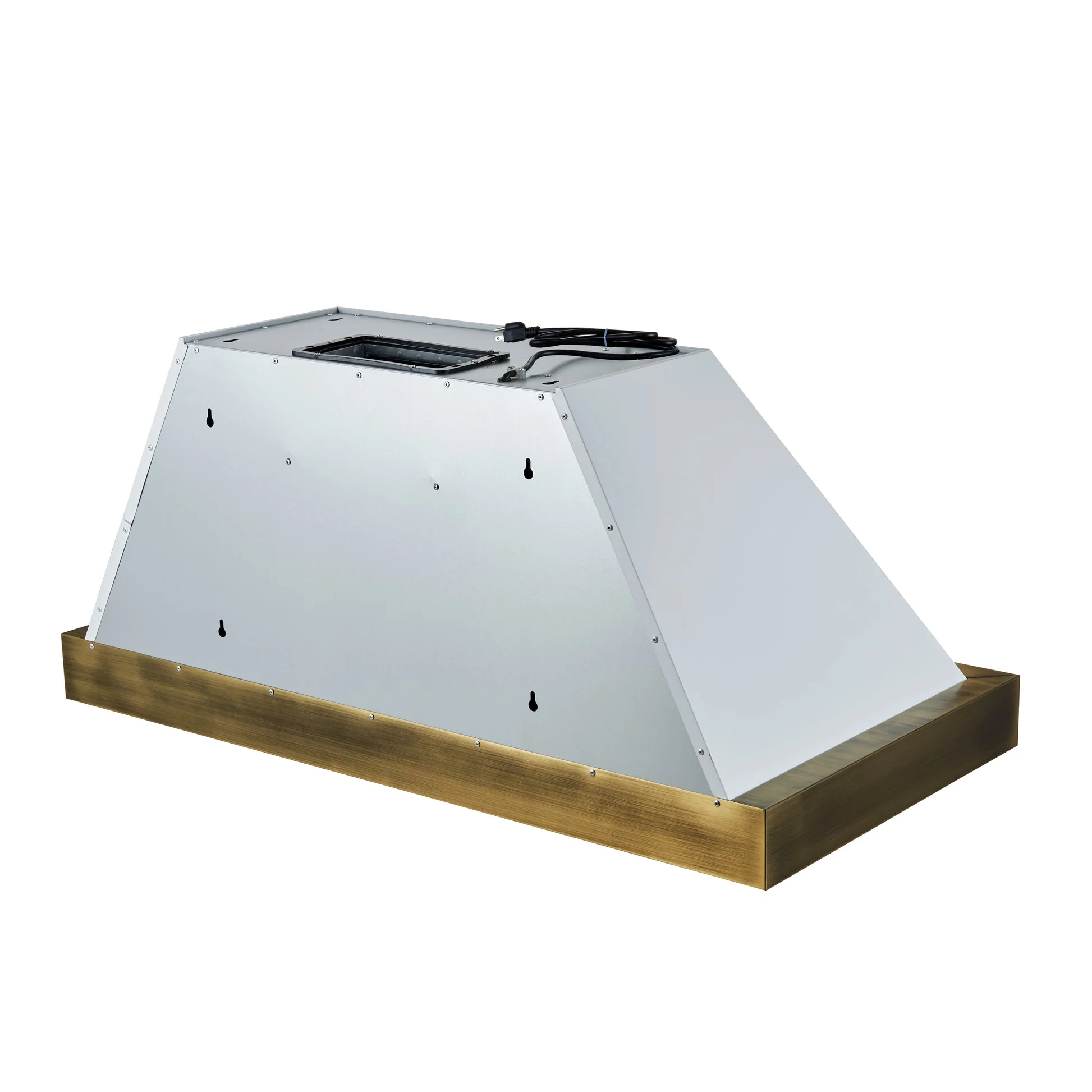 Forno Vittorio 48" Wall Mount Range Hood – Antique Brass Trim, 424 CFM, Remote Control, LED Lighting & Dishwasher-Safe Filters - Image 7
