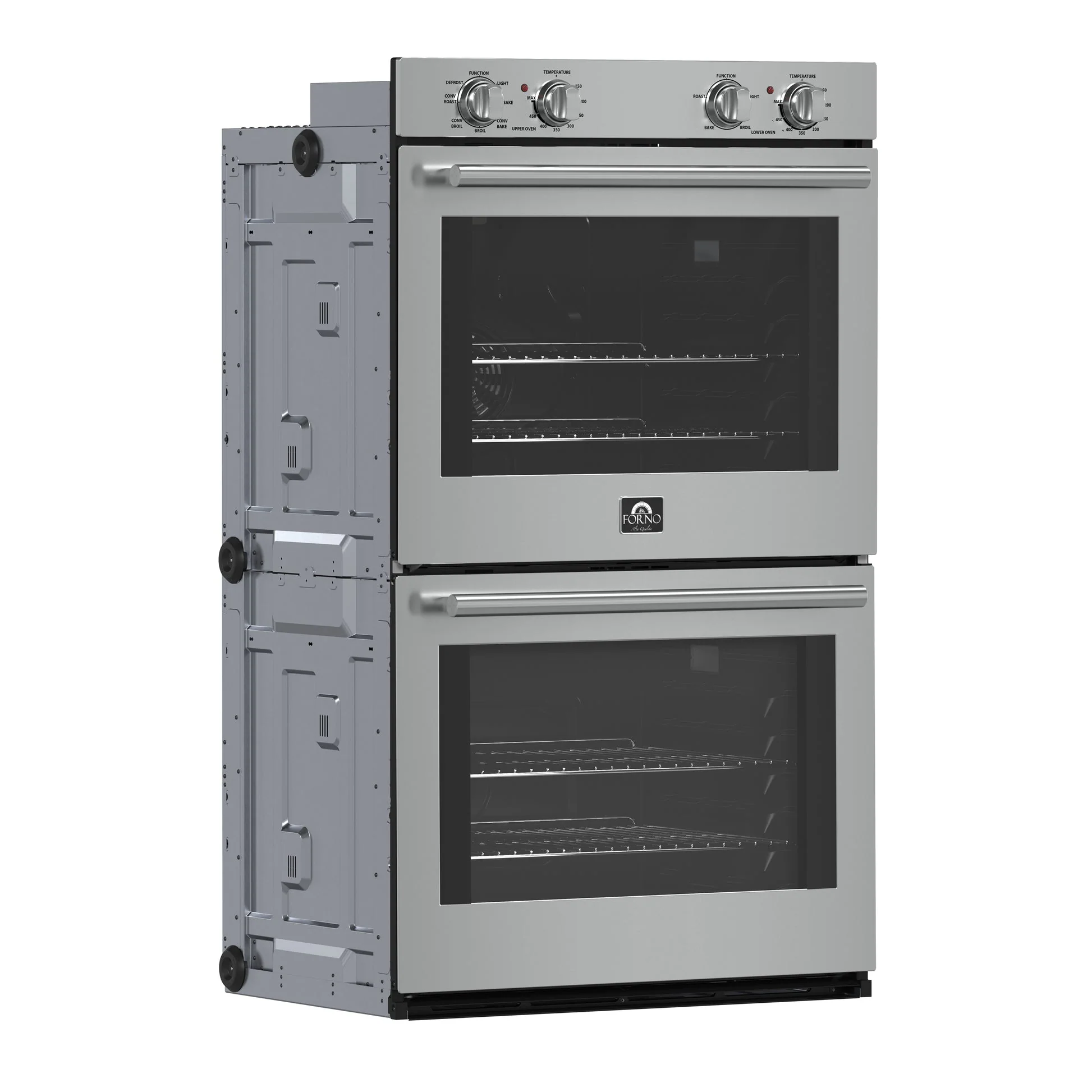 Forno Vomero 30" Double Wall Oven – Stainless Steel, 10 cu.ft, 7100W Convection, Mechanical Controls & Self-Cleaning Function - Image 2